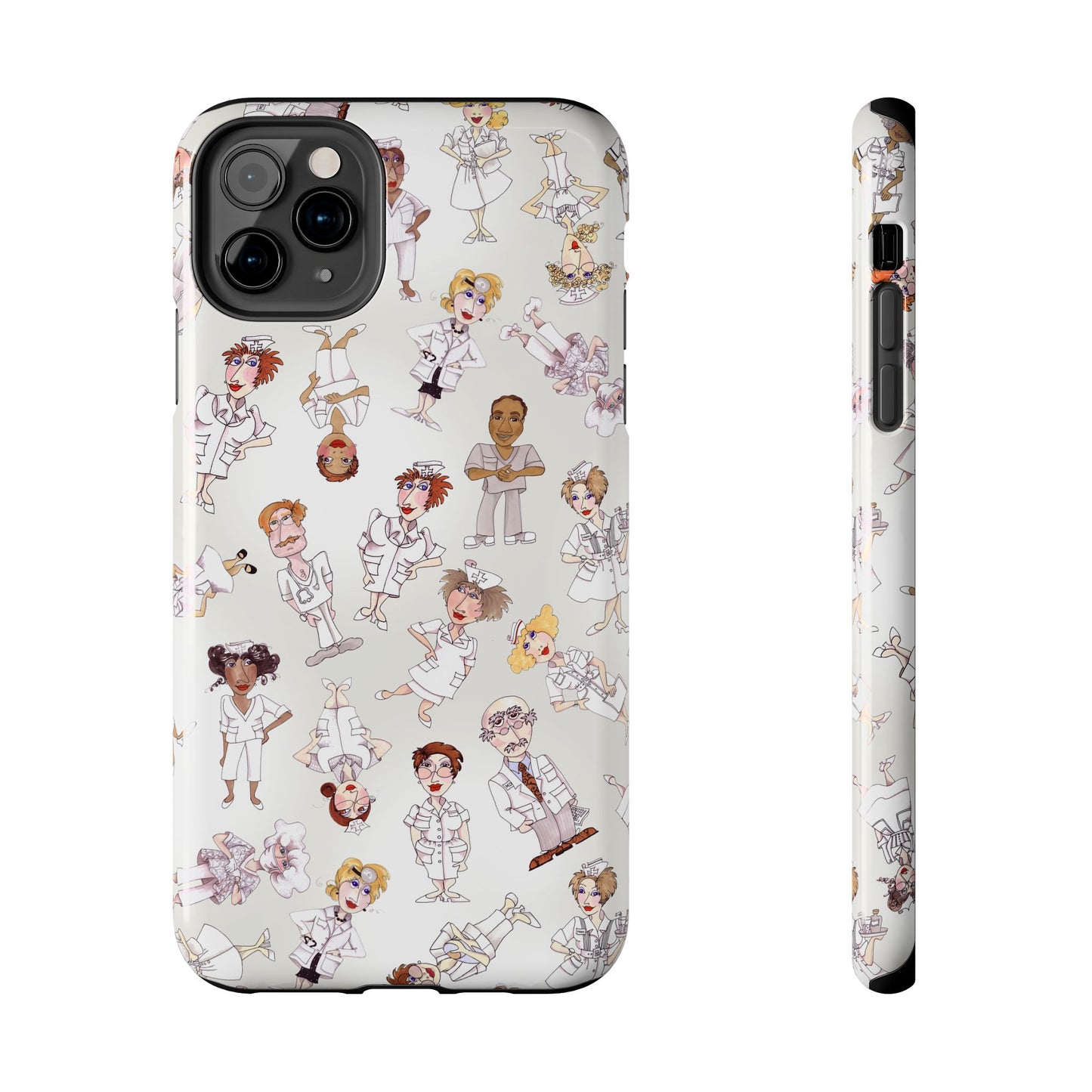 Tossed Nurses Gray Phone Case