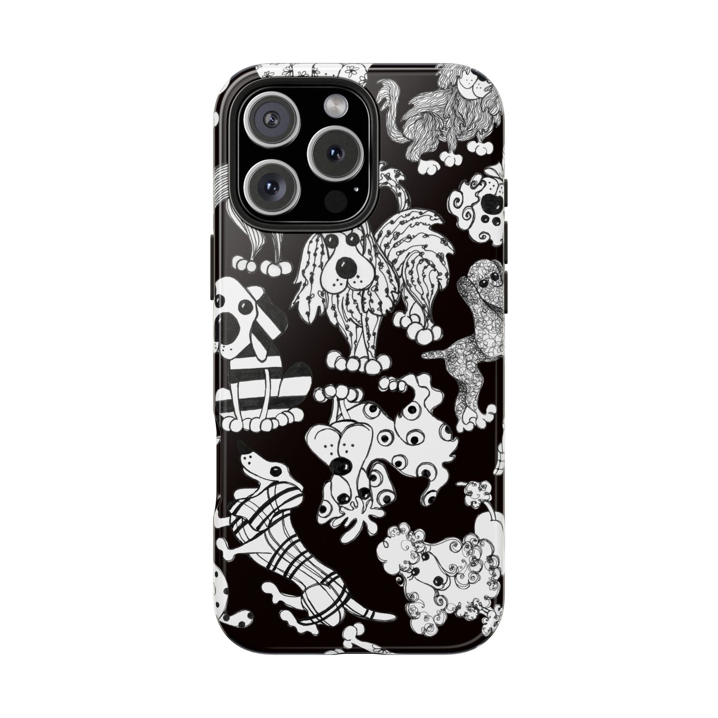 Dear Doggies Black Phone Case