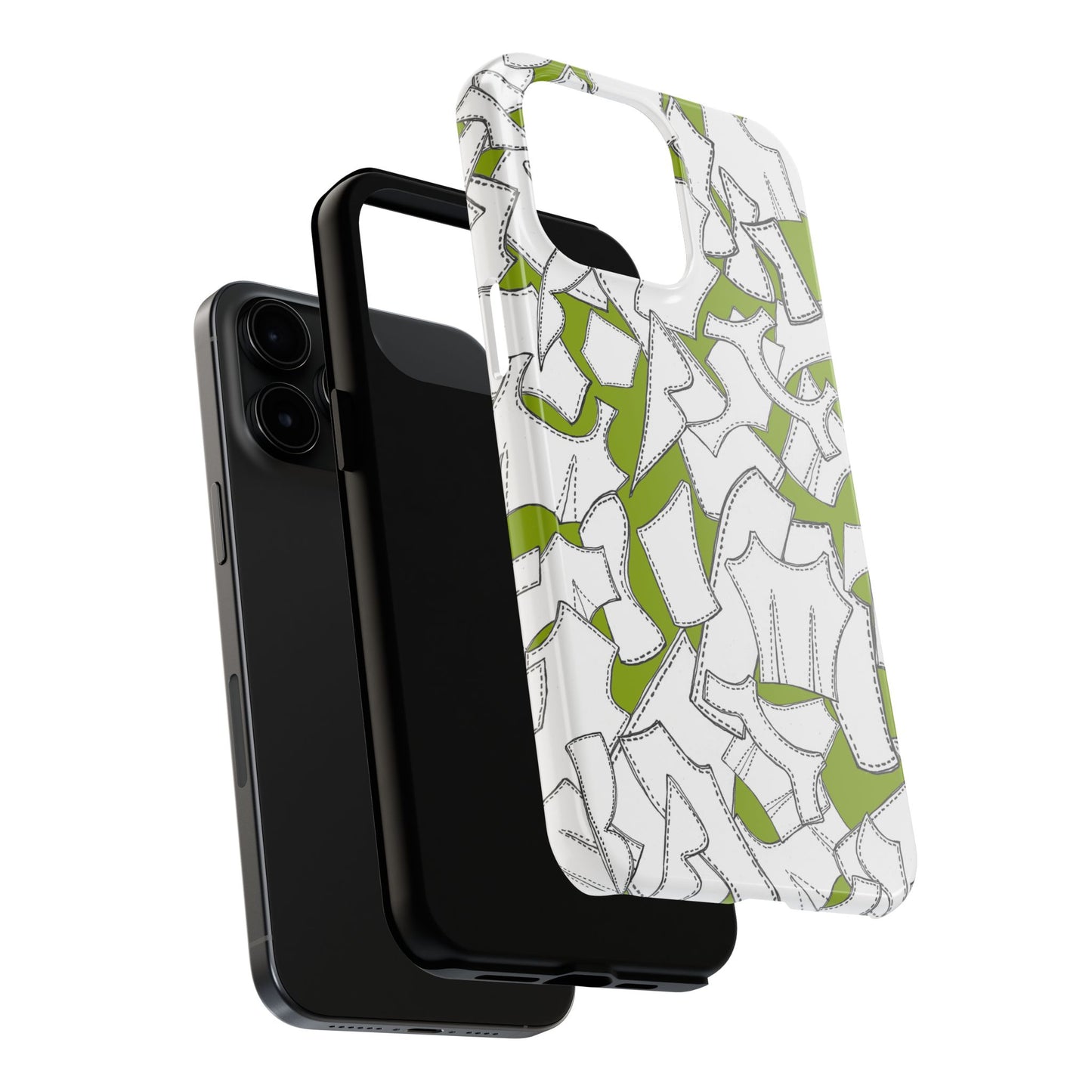Pattern Pieces Chartreuse Phone Case