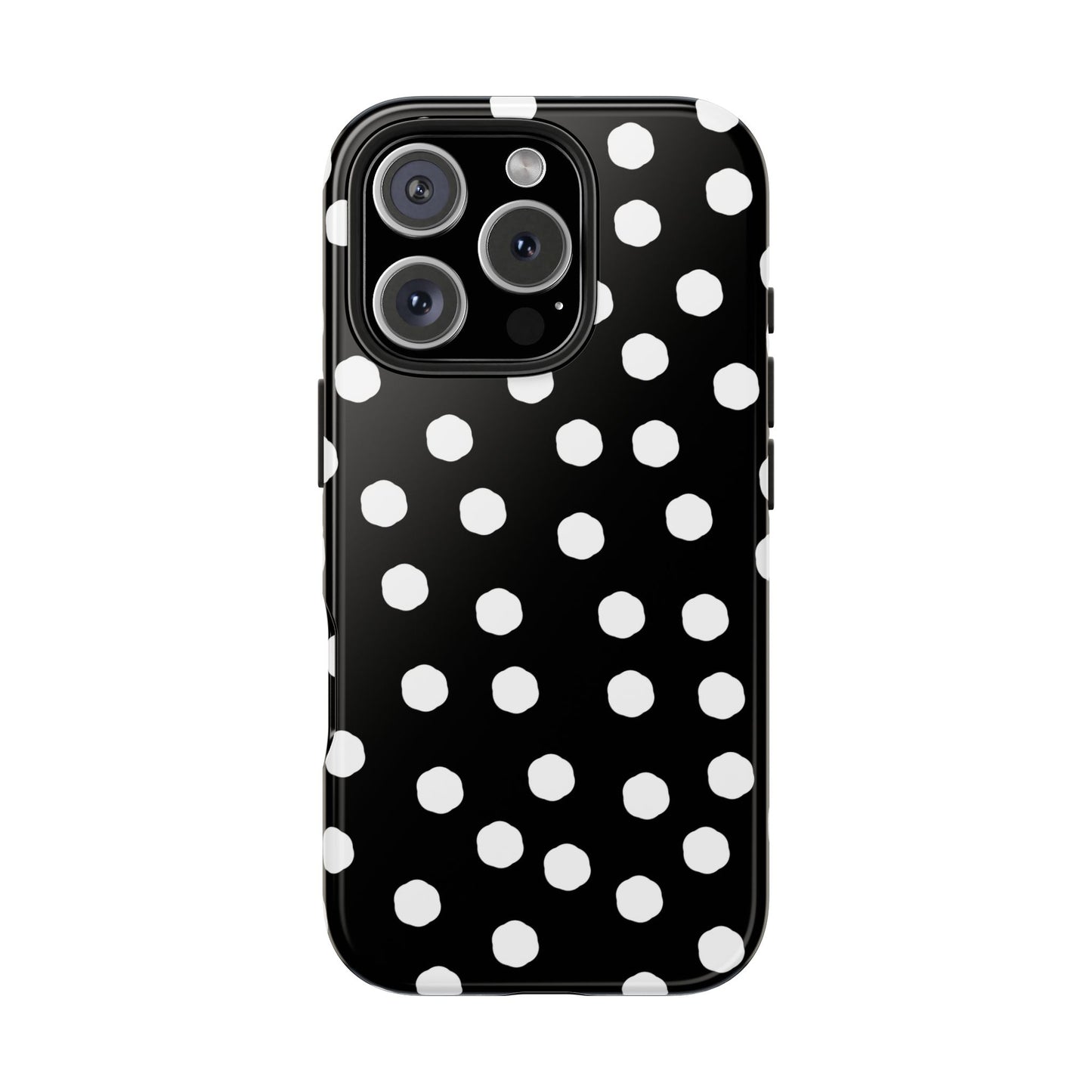 Jumbo Dots Black / White Phone Case