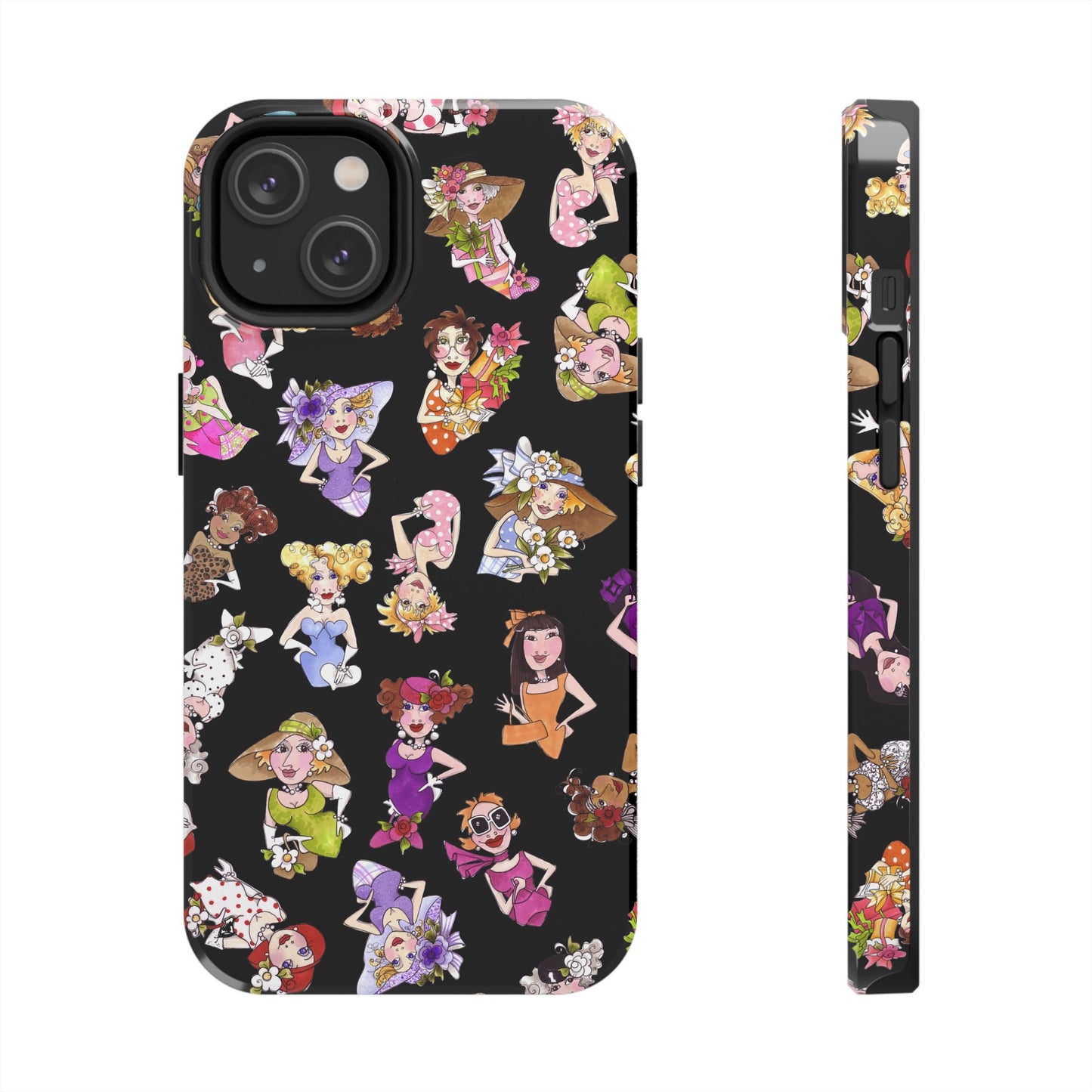 Fast Women Tossed Black Phone Case