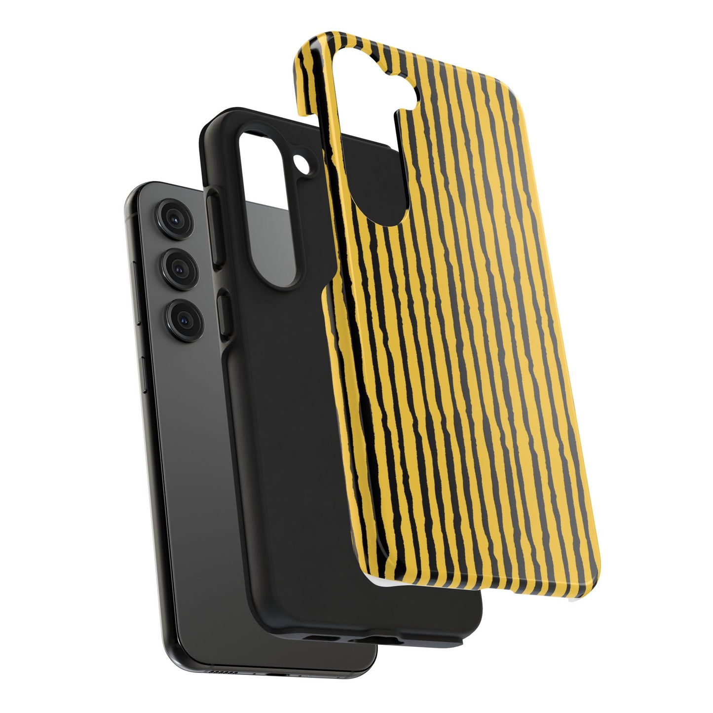 Sorta Stripe Yellow / Black Phone Case