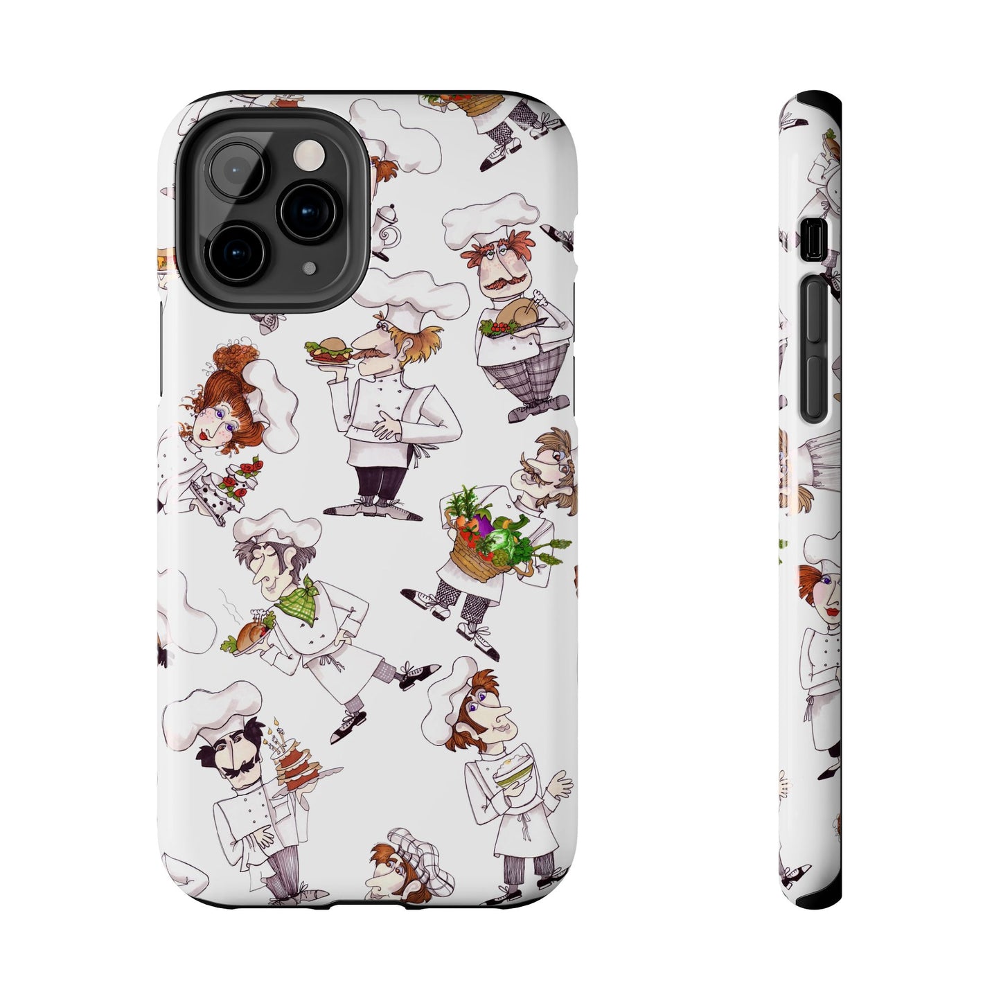 Tossed Chefs White Phone Case