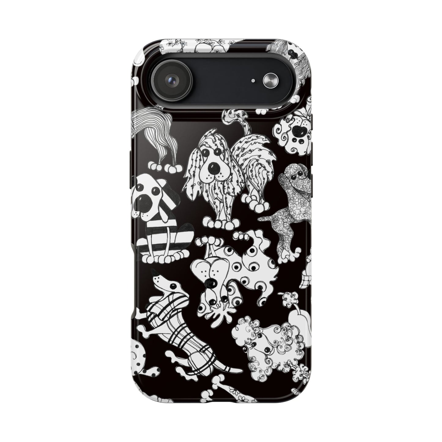 Dear Doggies Black Phone Case