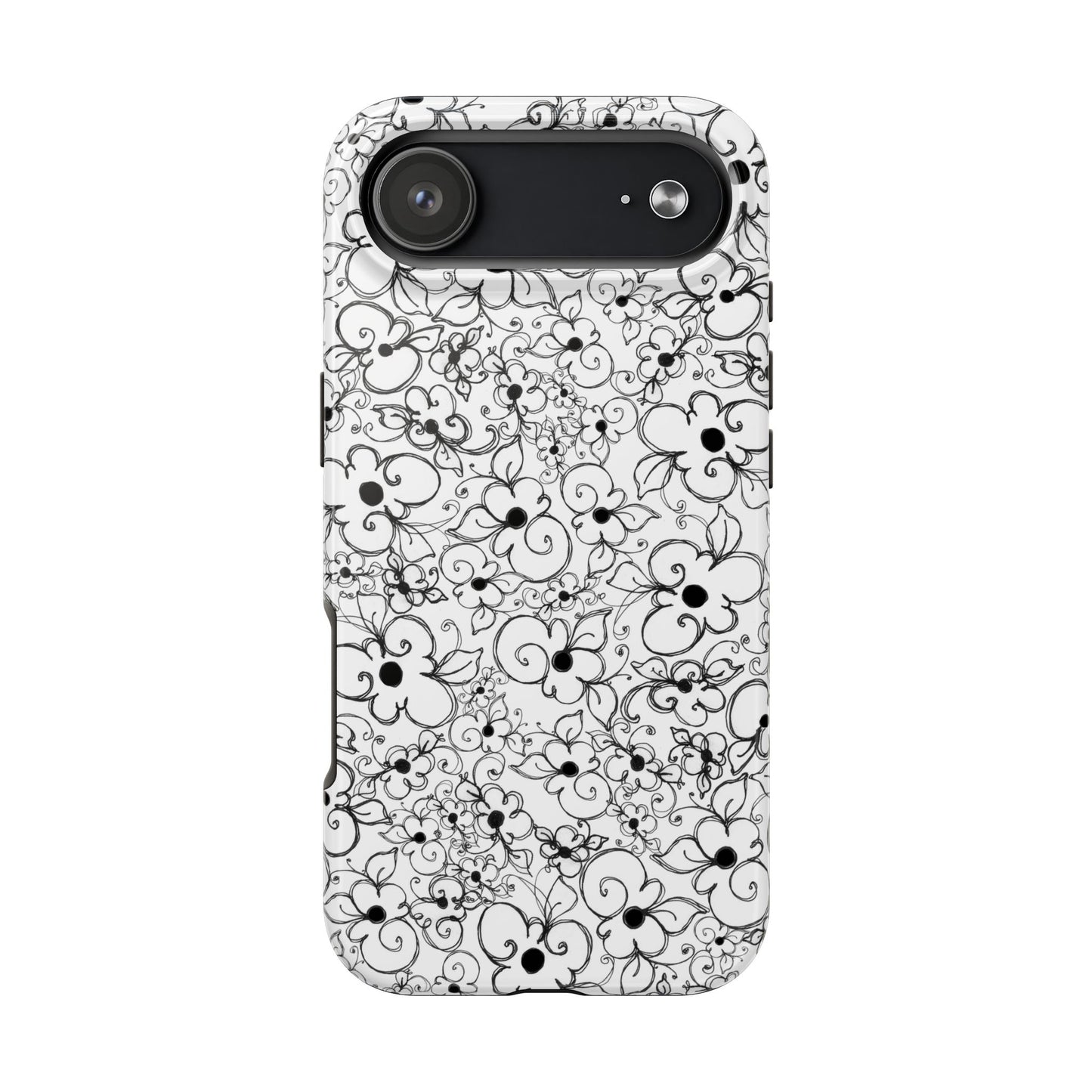 Dog Daisies White Phone Case