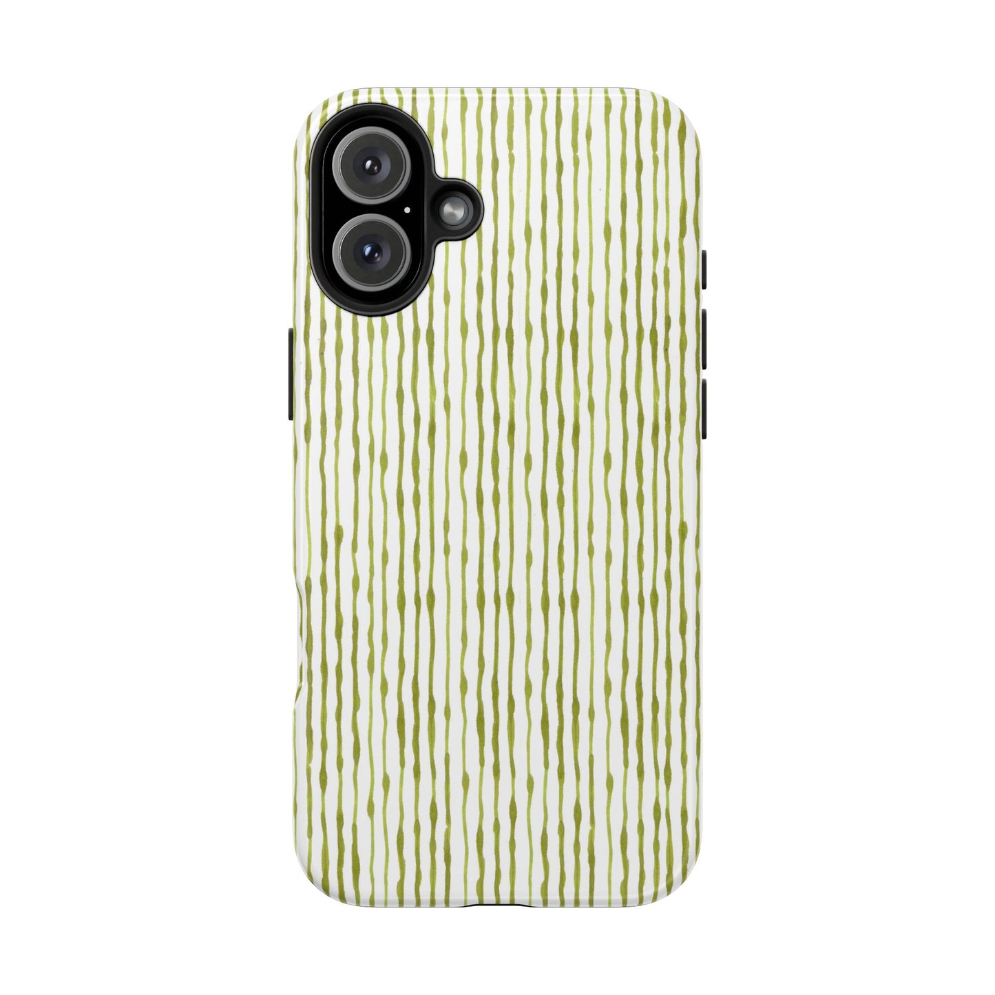 Faux Seersucker White / Green Phone Case