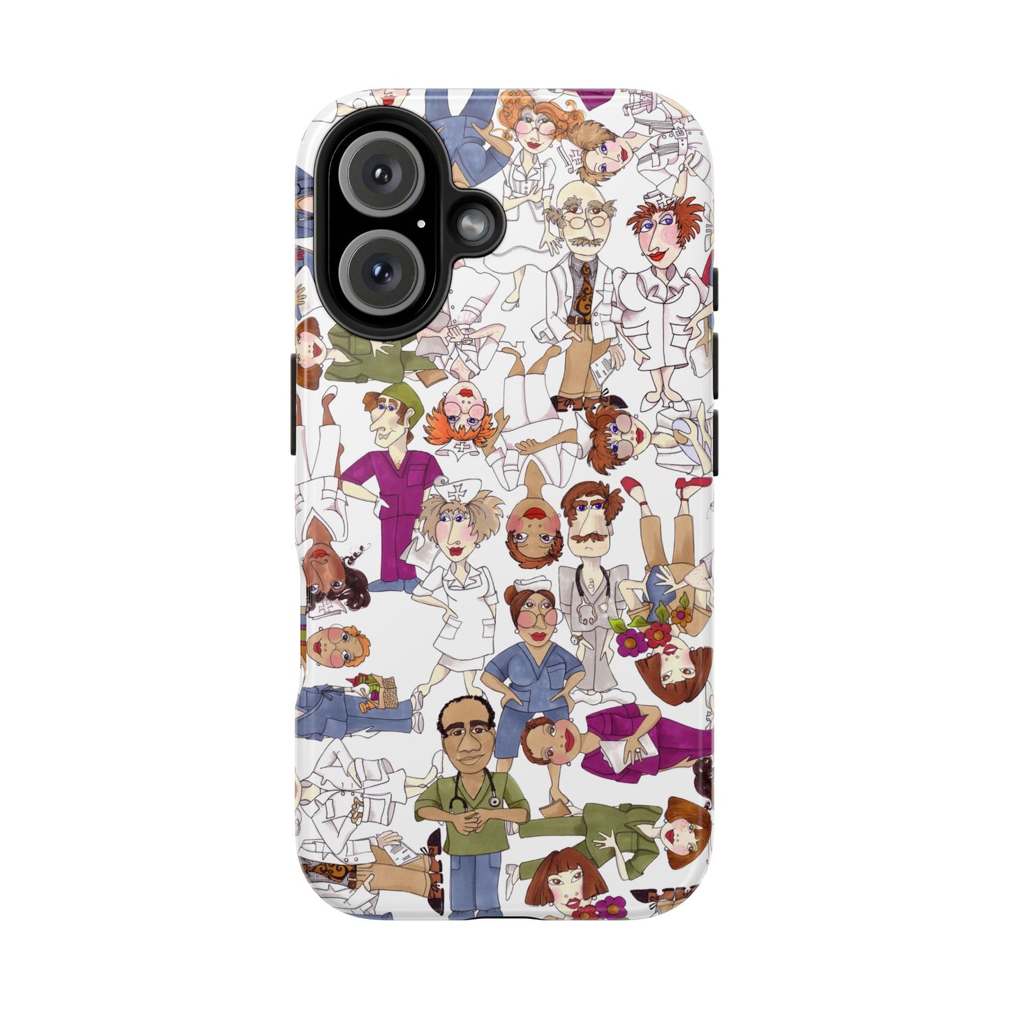 Diverse Nurse White Phone Case