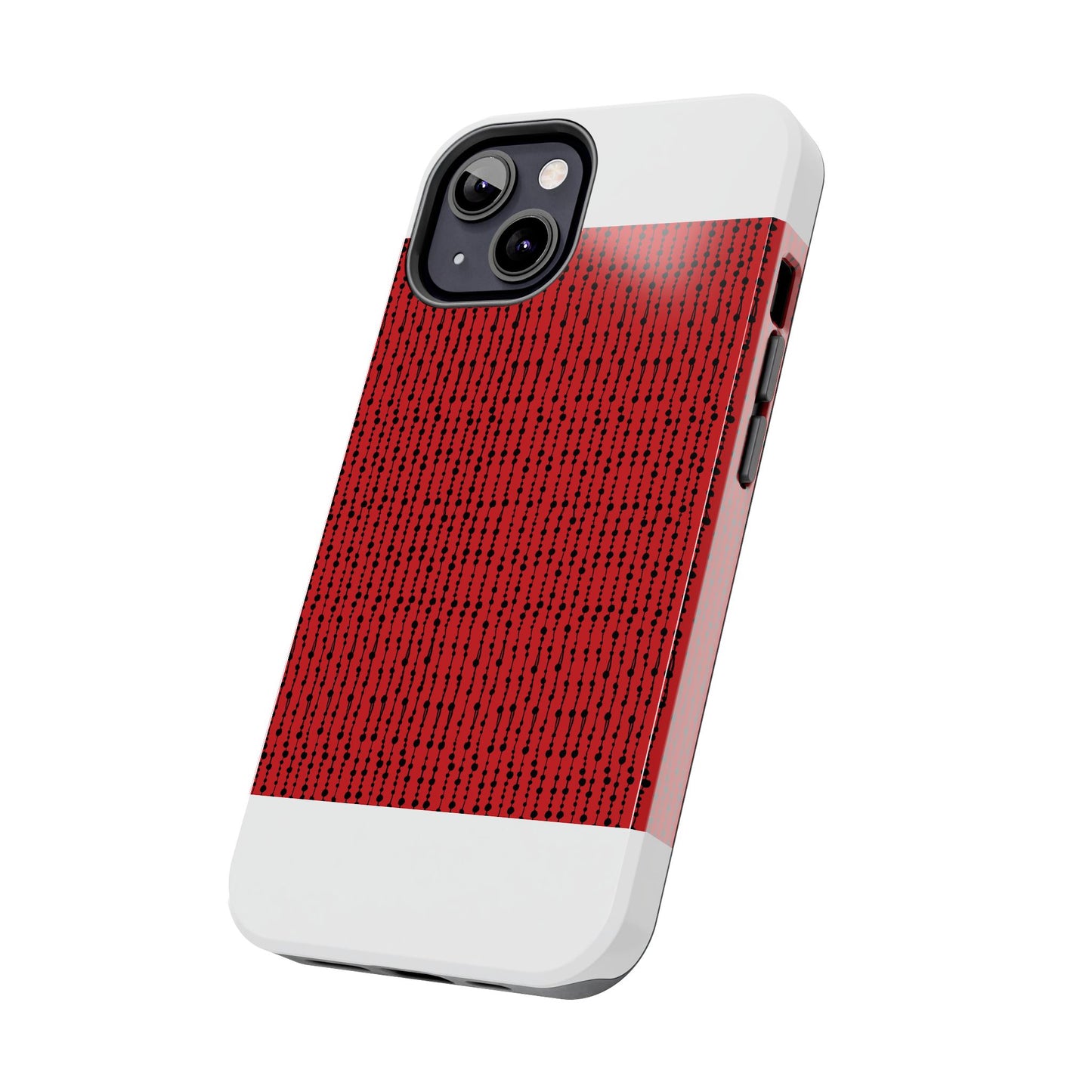 Beaded Curtain Red / Black Phone Case
