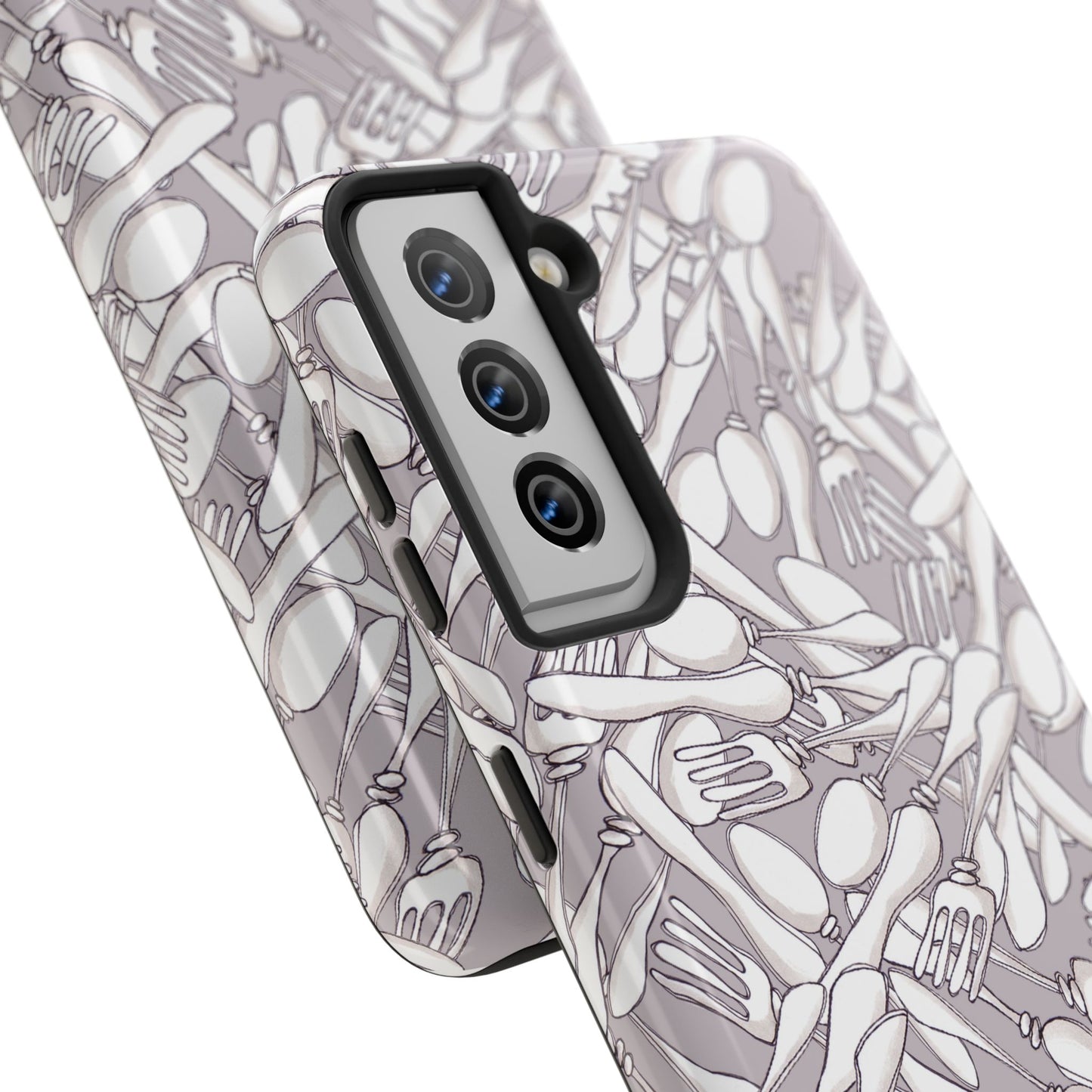 Silverware Wars Silver Phone Case