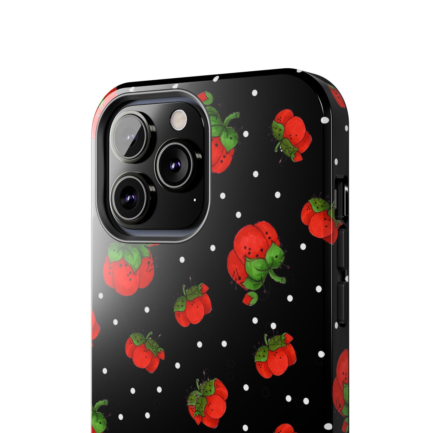 Pin Dots Black Phone Case