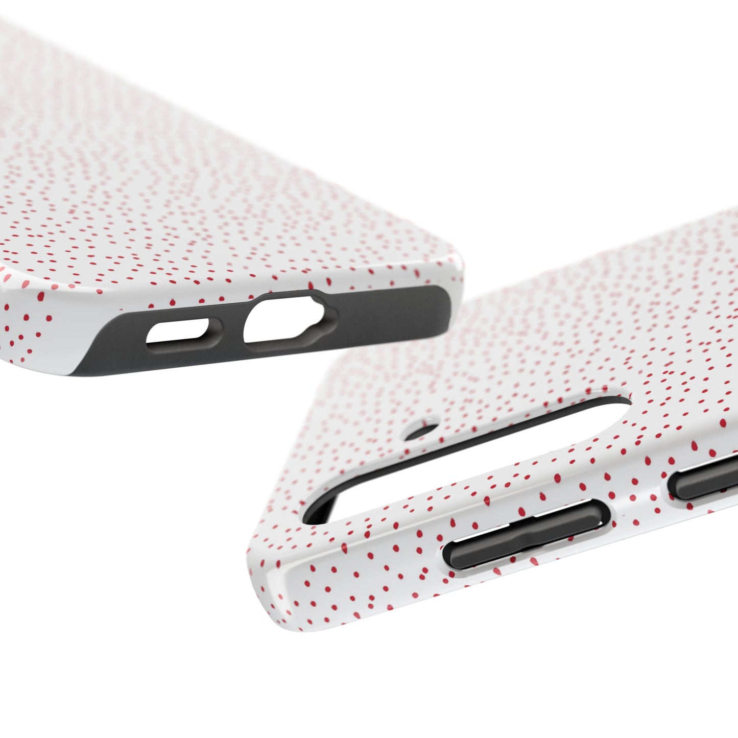 Dinky Dots White / Red Phone Case