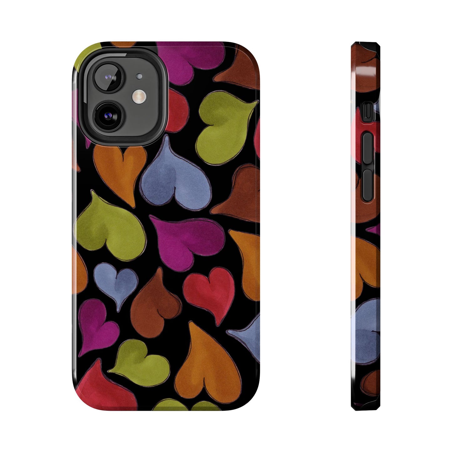 Big Hearted Black Phone Case