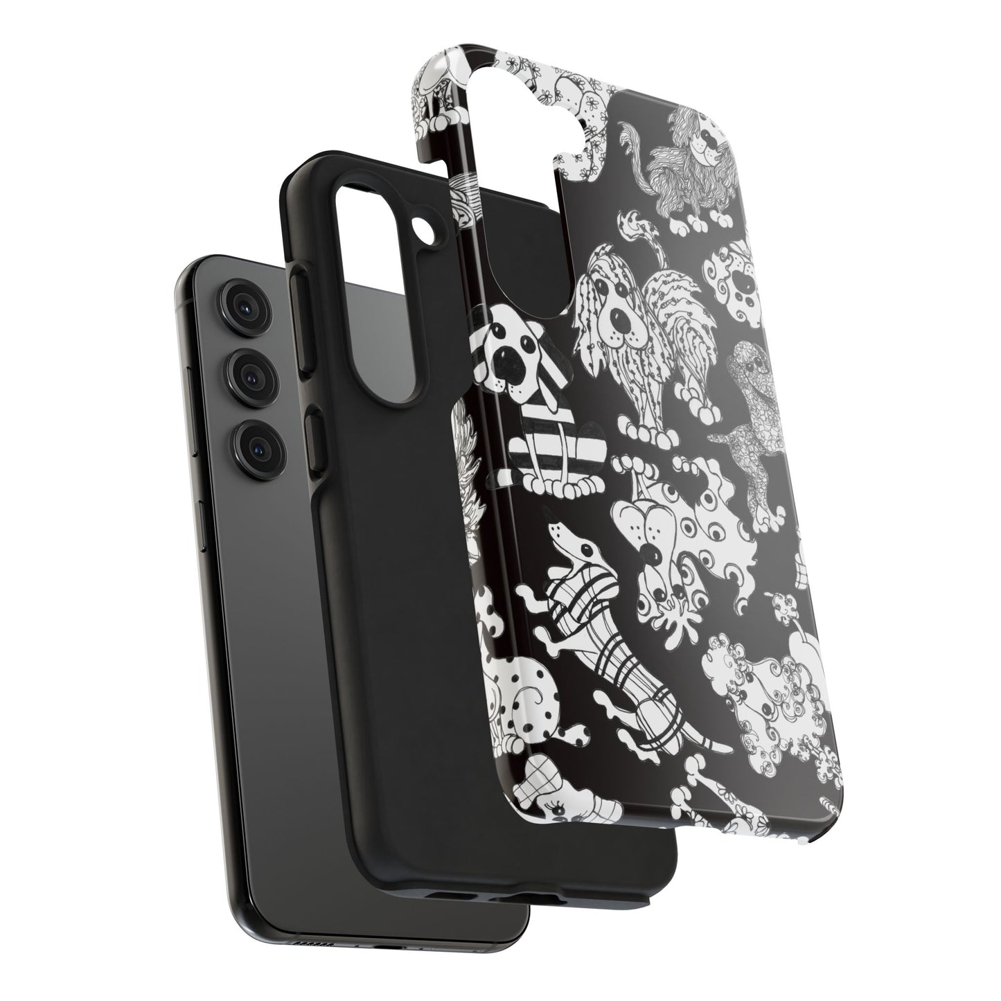Dear Doggies Black Phone Case