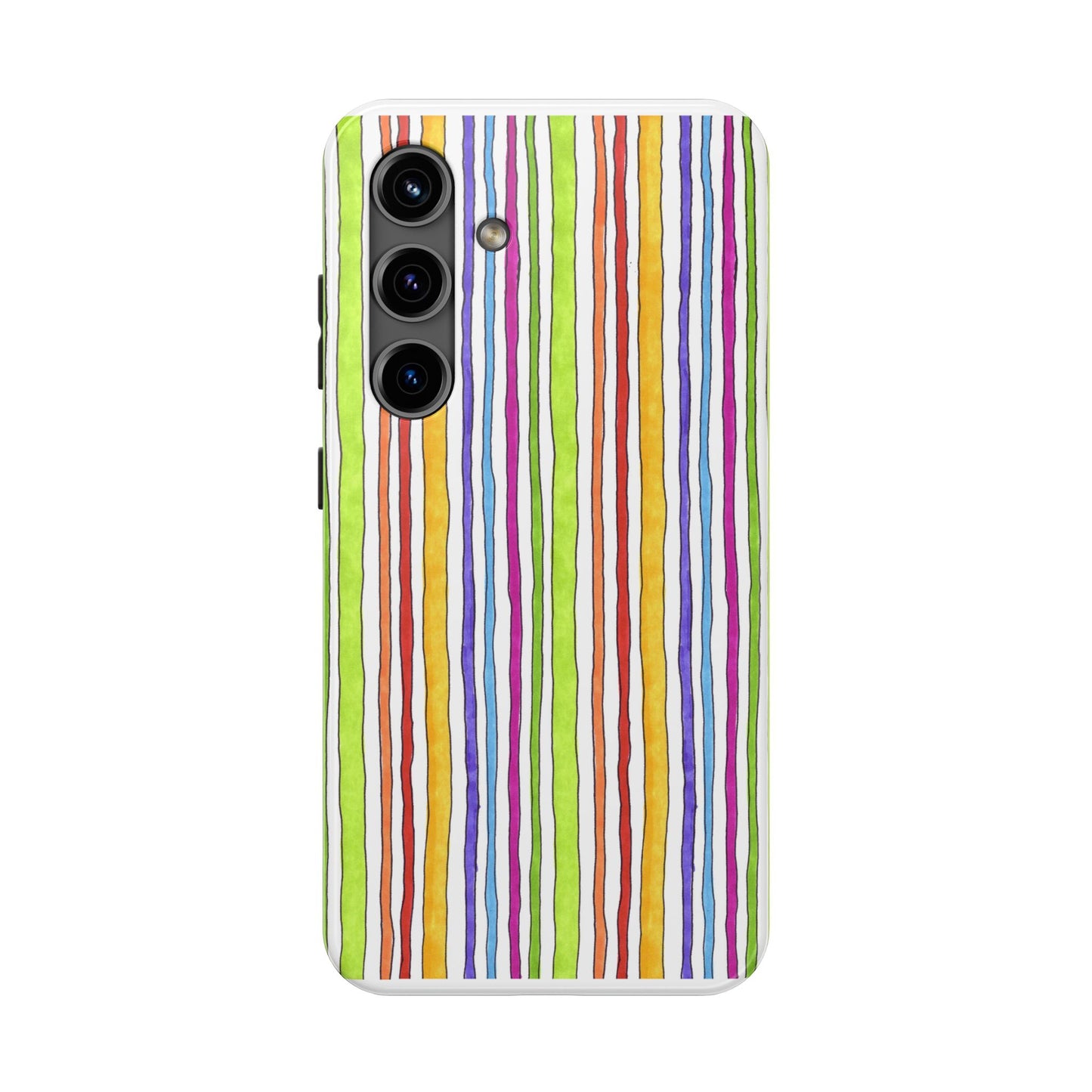 Stripe Fancy White Phone Case