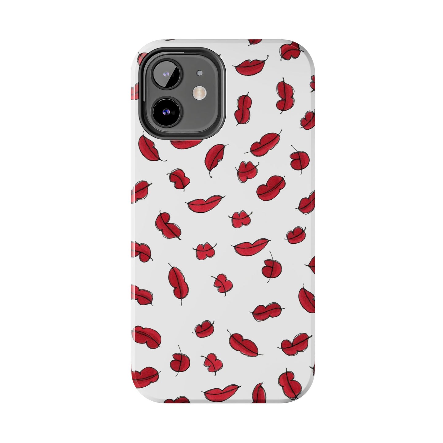 Lotsa Lips White Phone Case