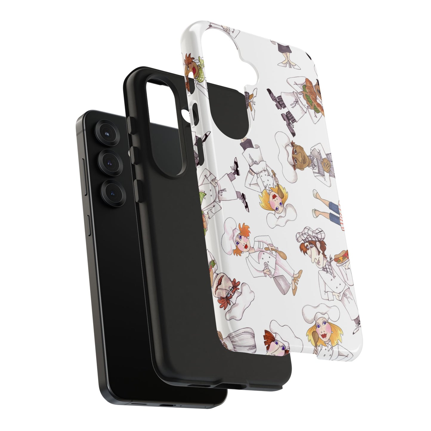 Tossed Chefs White Phone Case
