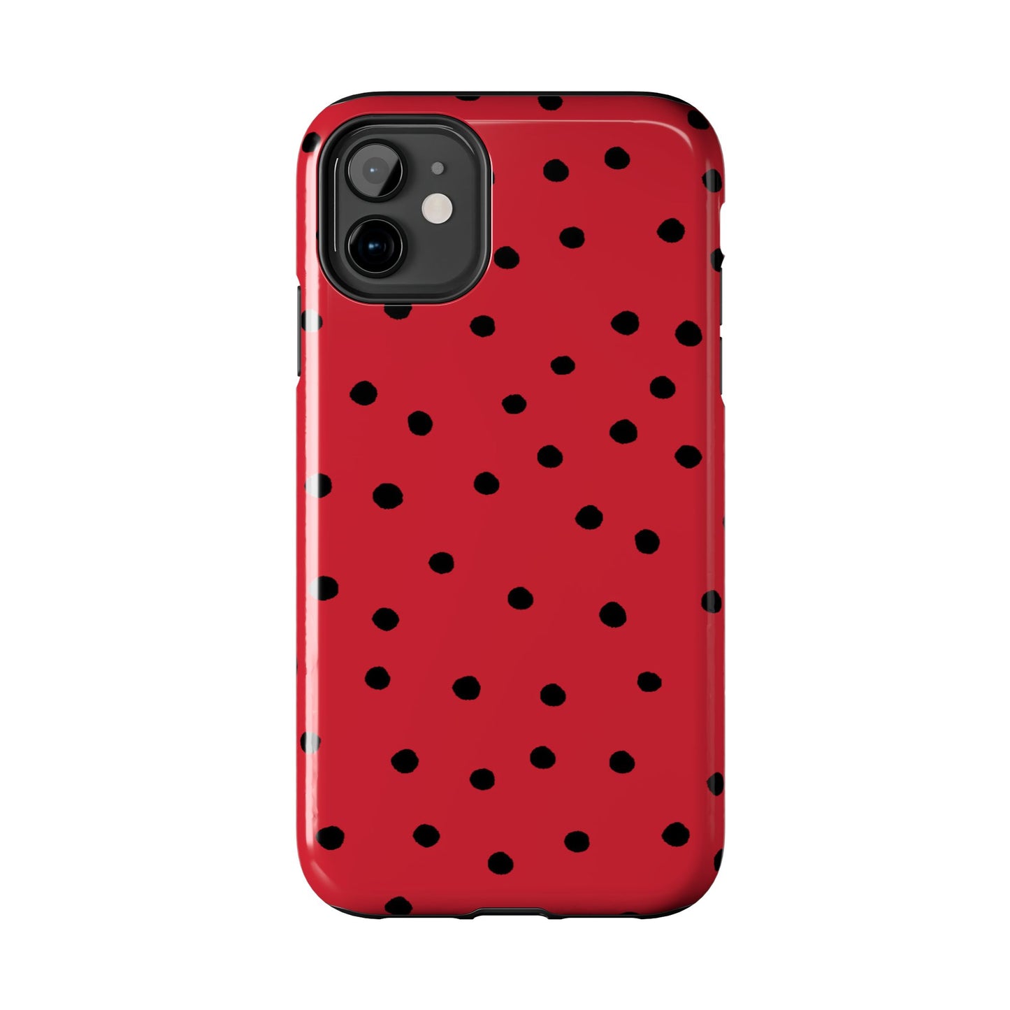 Dinky Dots Red / Black Phone Case