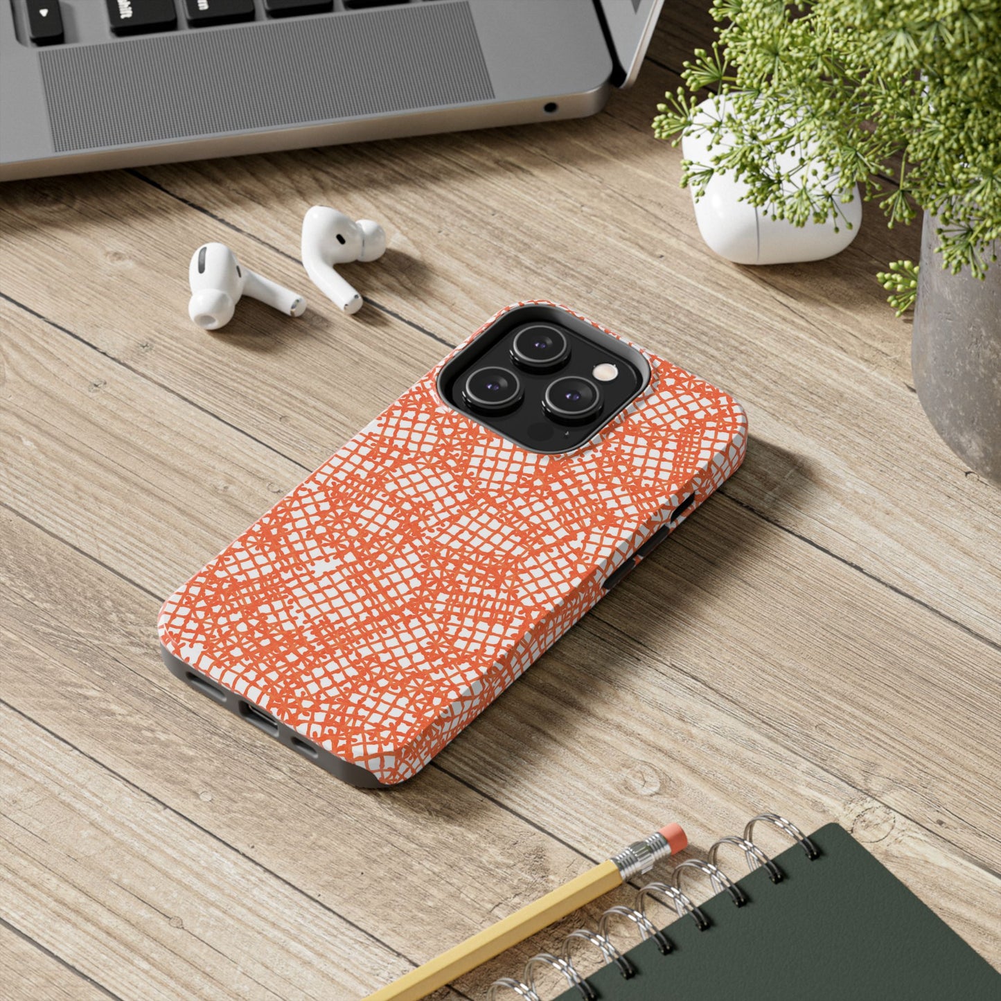Random Waffle Orange Phone Case