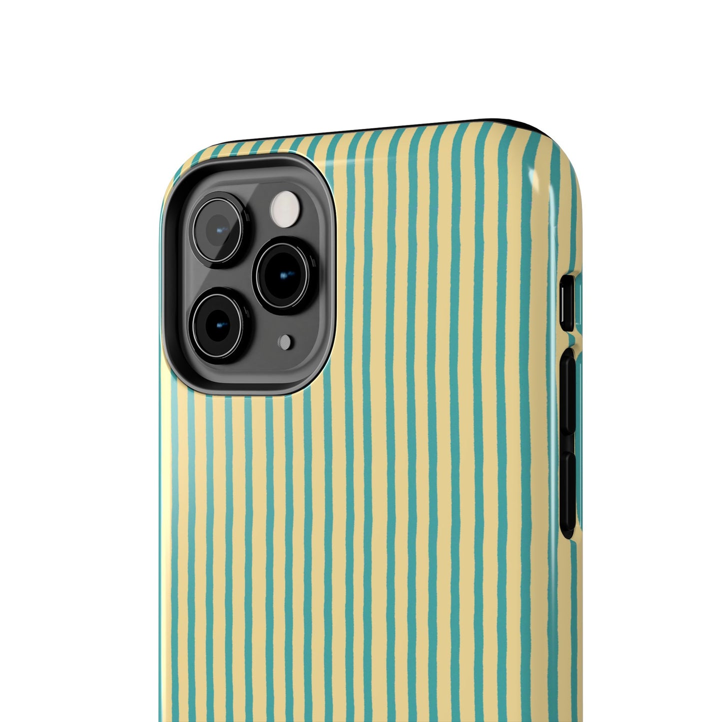 Stripe Yellow / Turquoise Phone Case