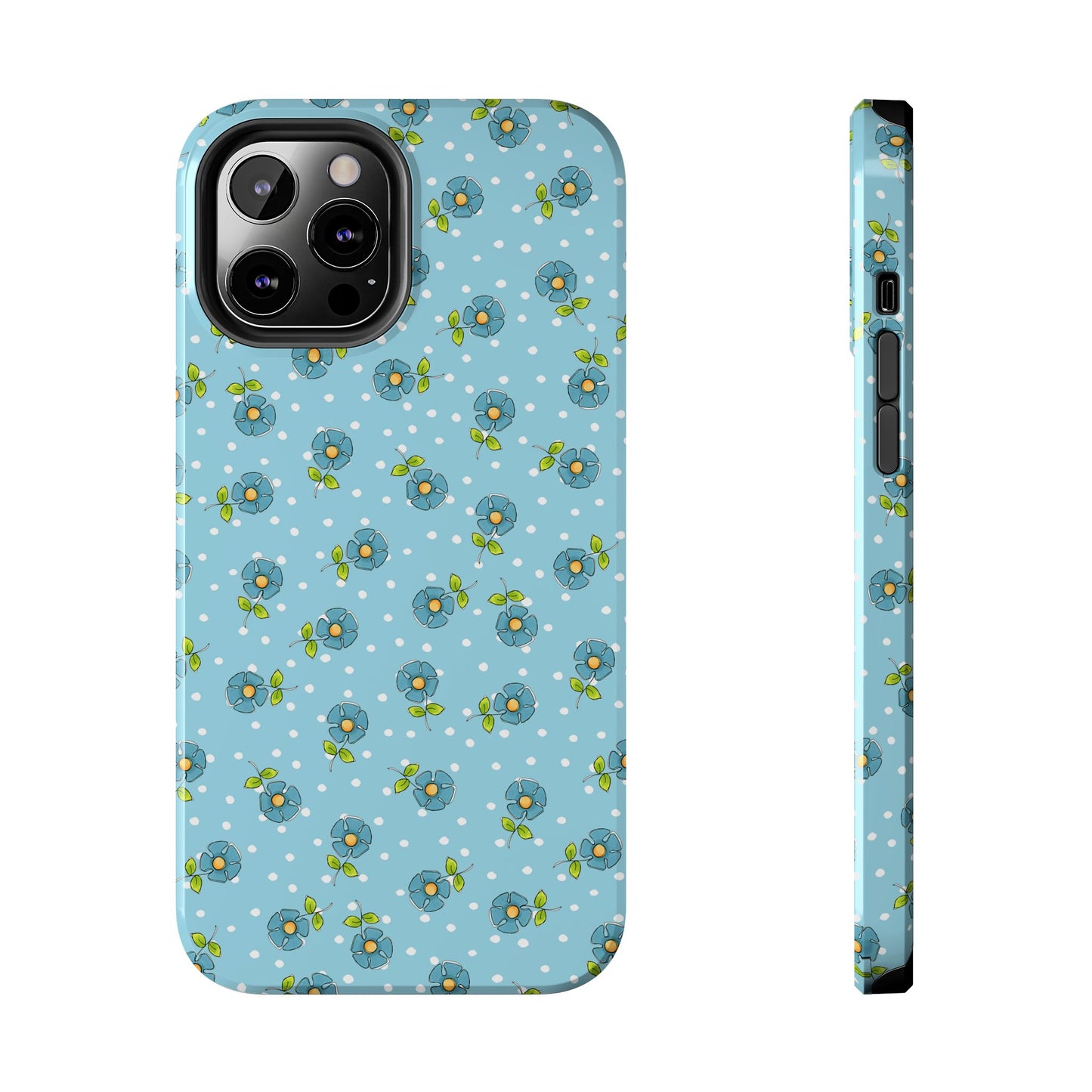 Daisy Dots Turquoise Phone Case