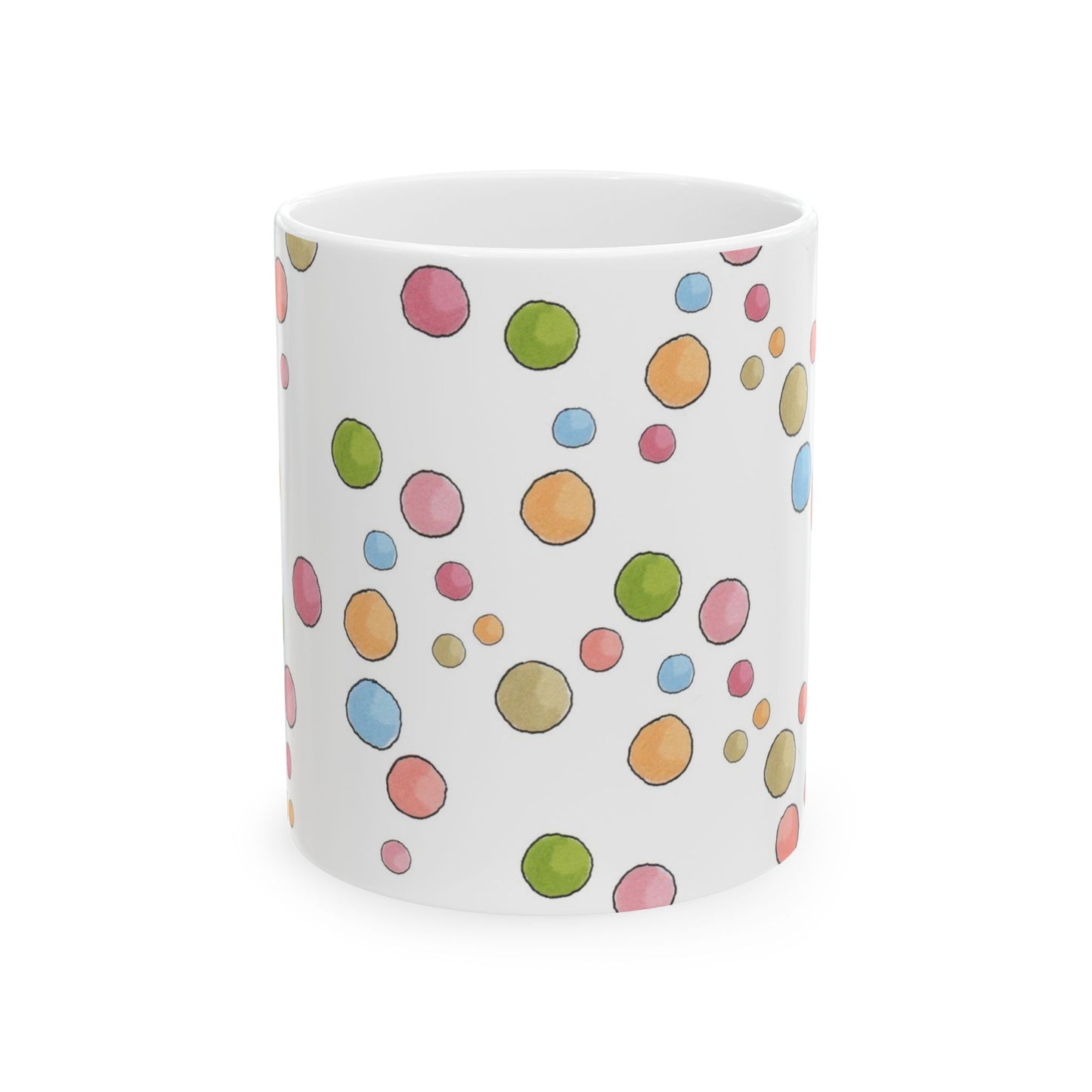 Clown Dots White Cup