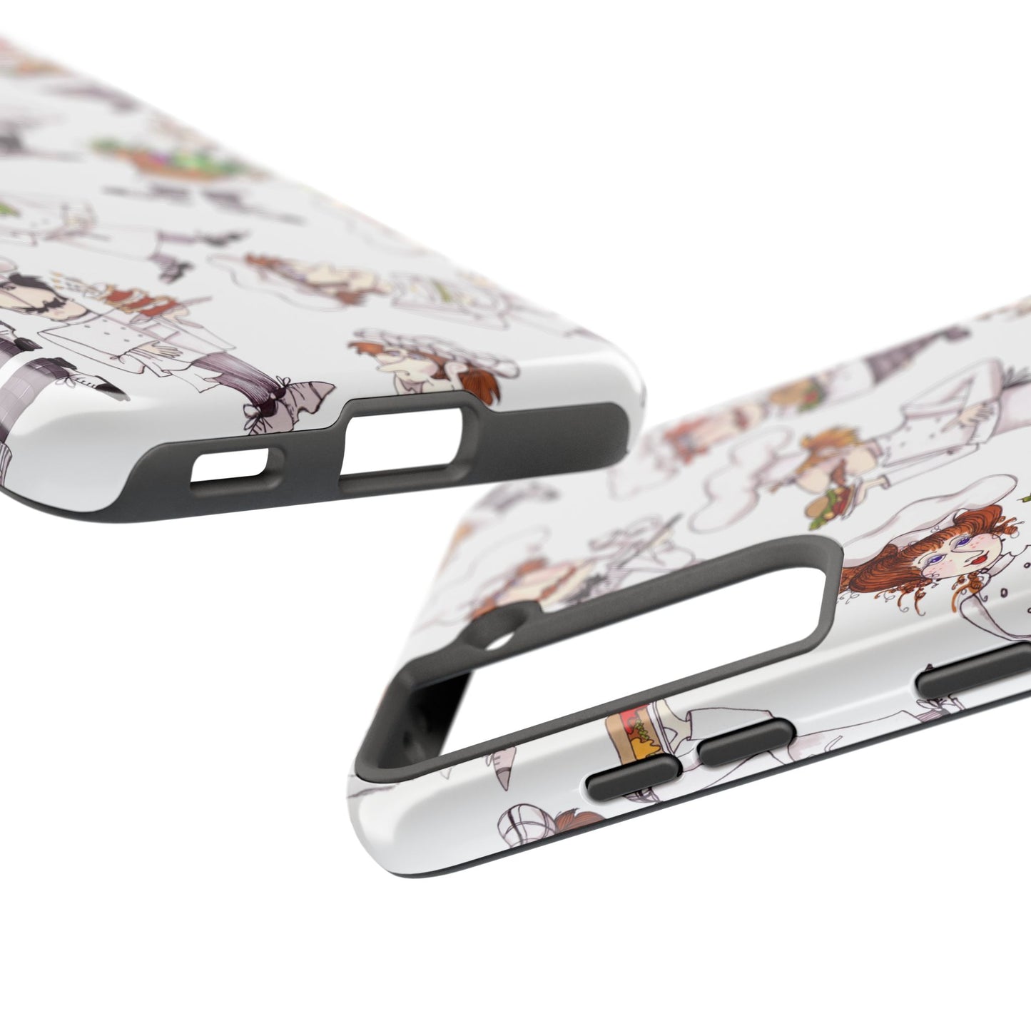 Tossed Chefs White Phone Case