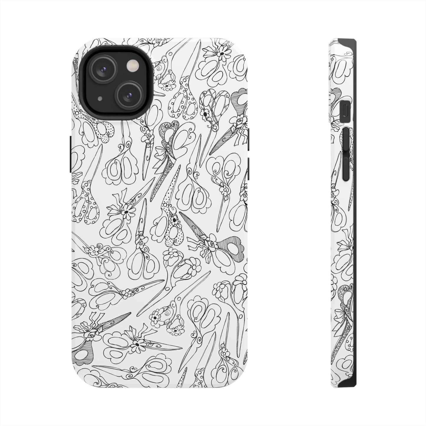 Scissor Blizzard White Phone Case