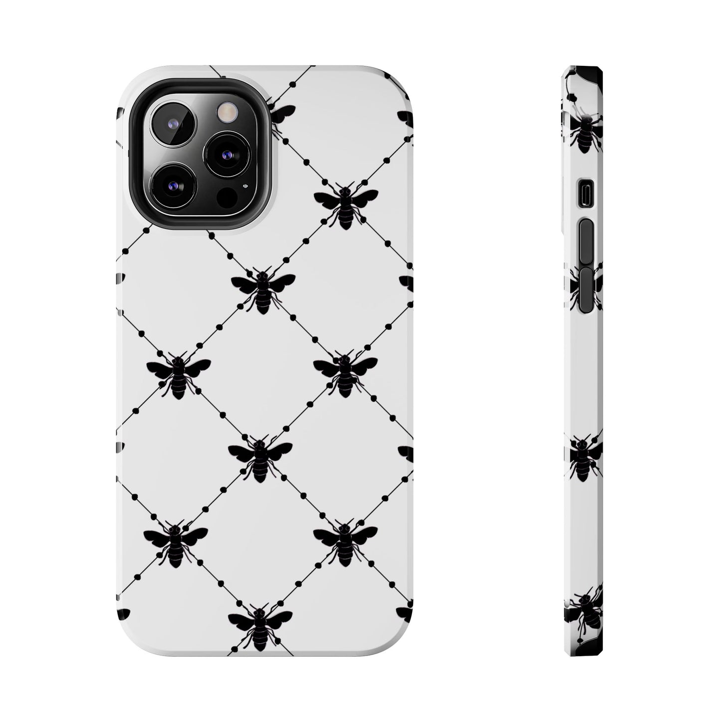 Beaded Bees White Phone Case