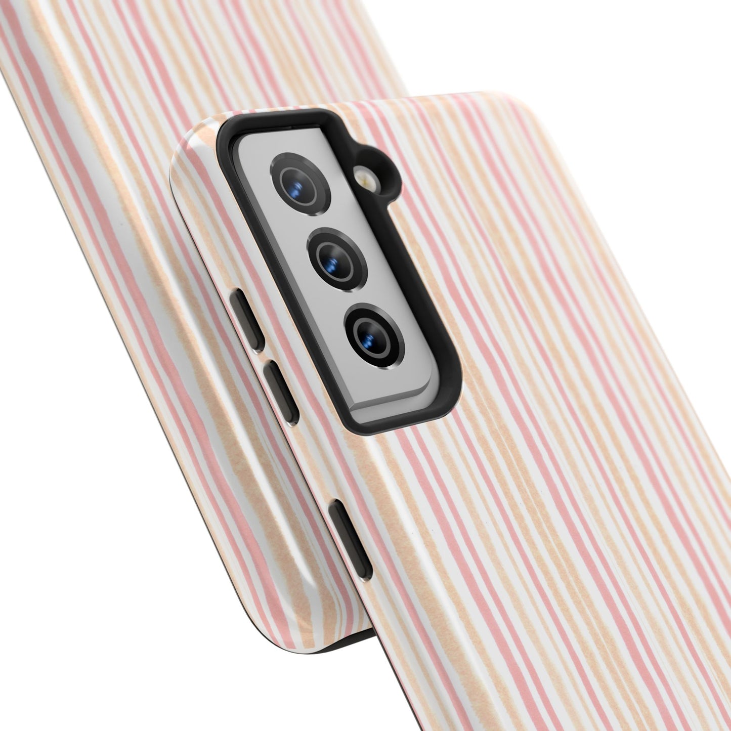 Tri Stripe Peach Phone Case