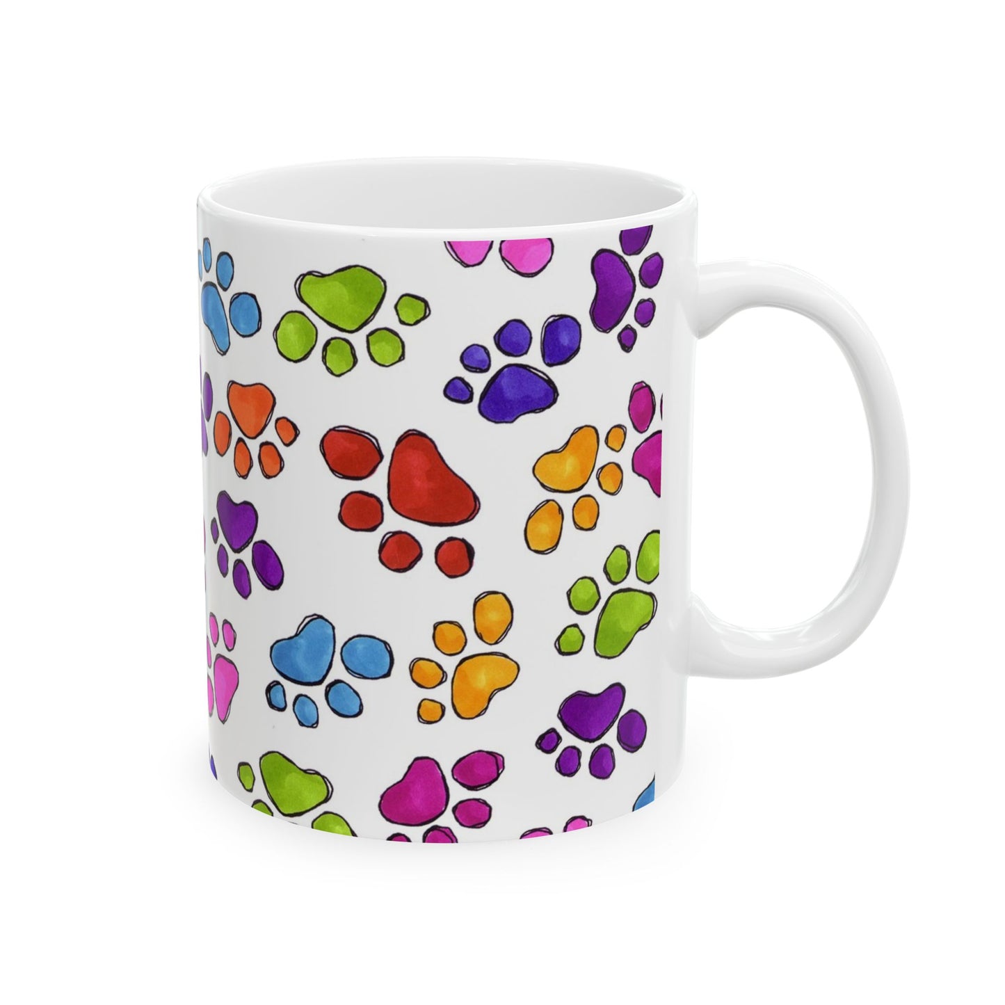 Fancy Paws White / Multi Cup