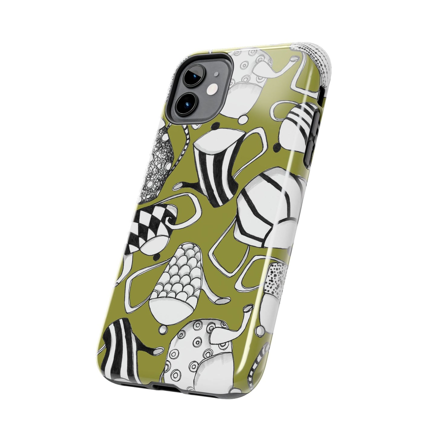 Coffee, Tea Anyone? Green Phone Case