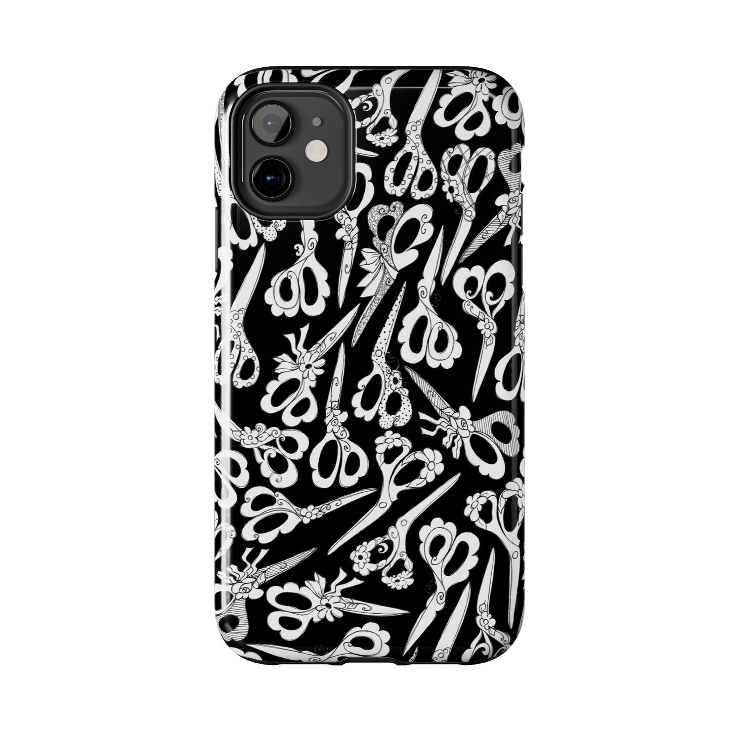Scissor Blizzard Black Phone Case