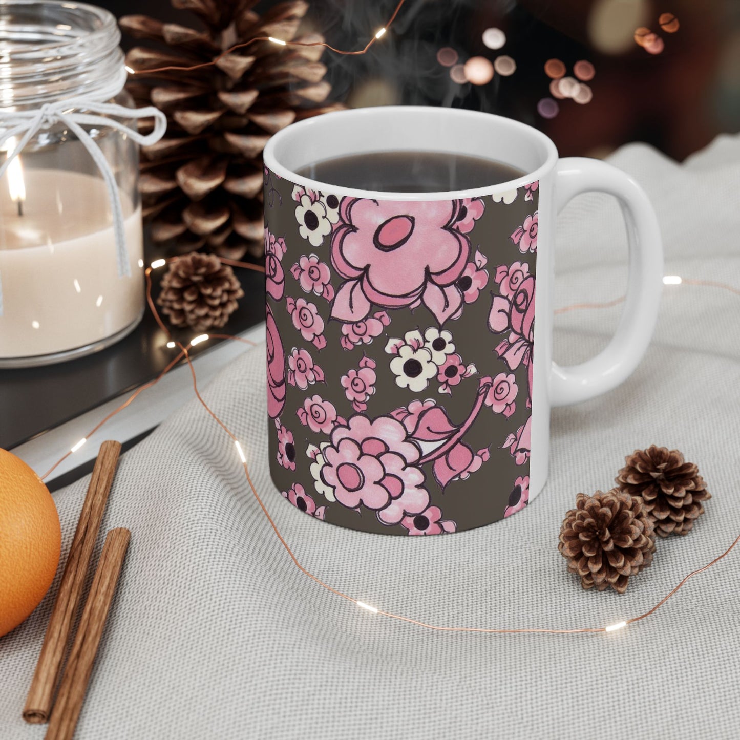 Profuse Posies Mocha Cup