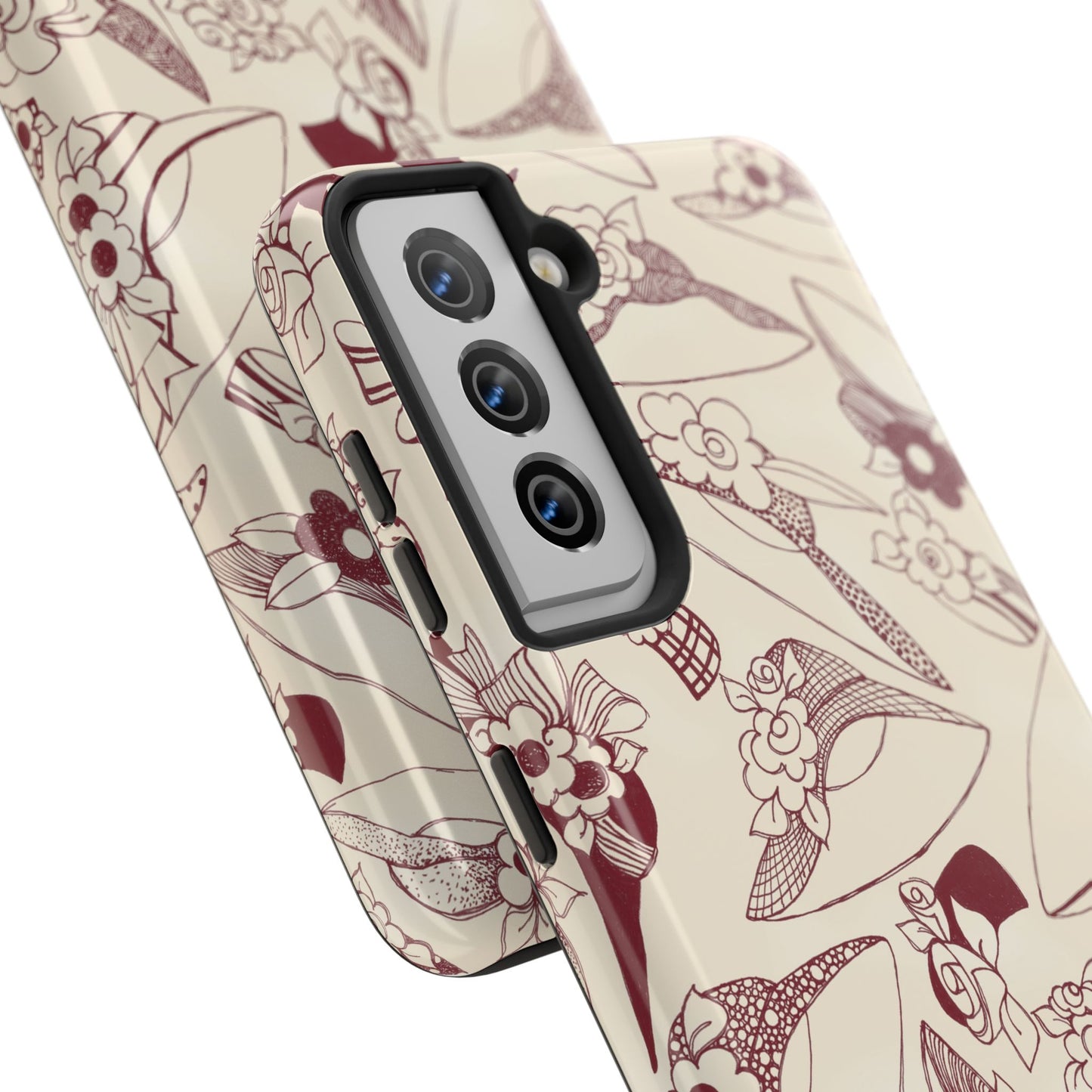 Millinery Ivory / Red Phone Case