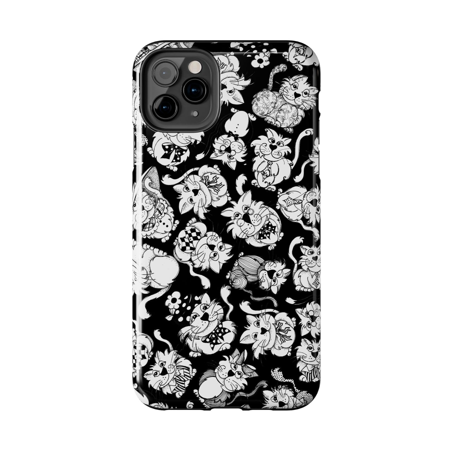 So Kitties Tossed Black Phone Case