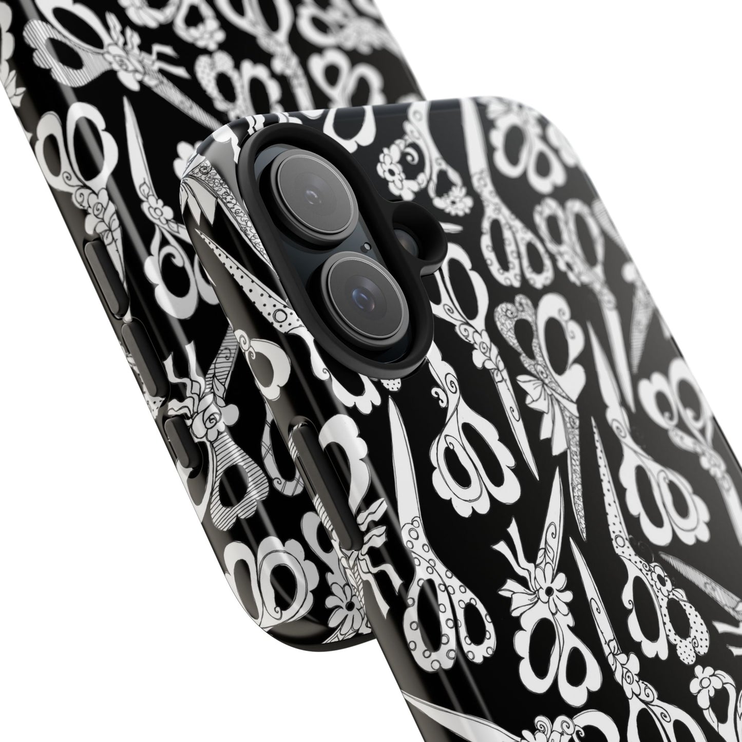 Scissor Blizzard Black Phone Case