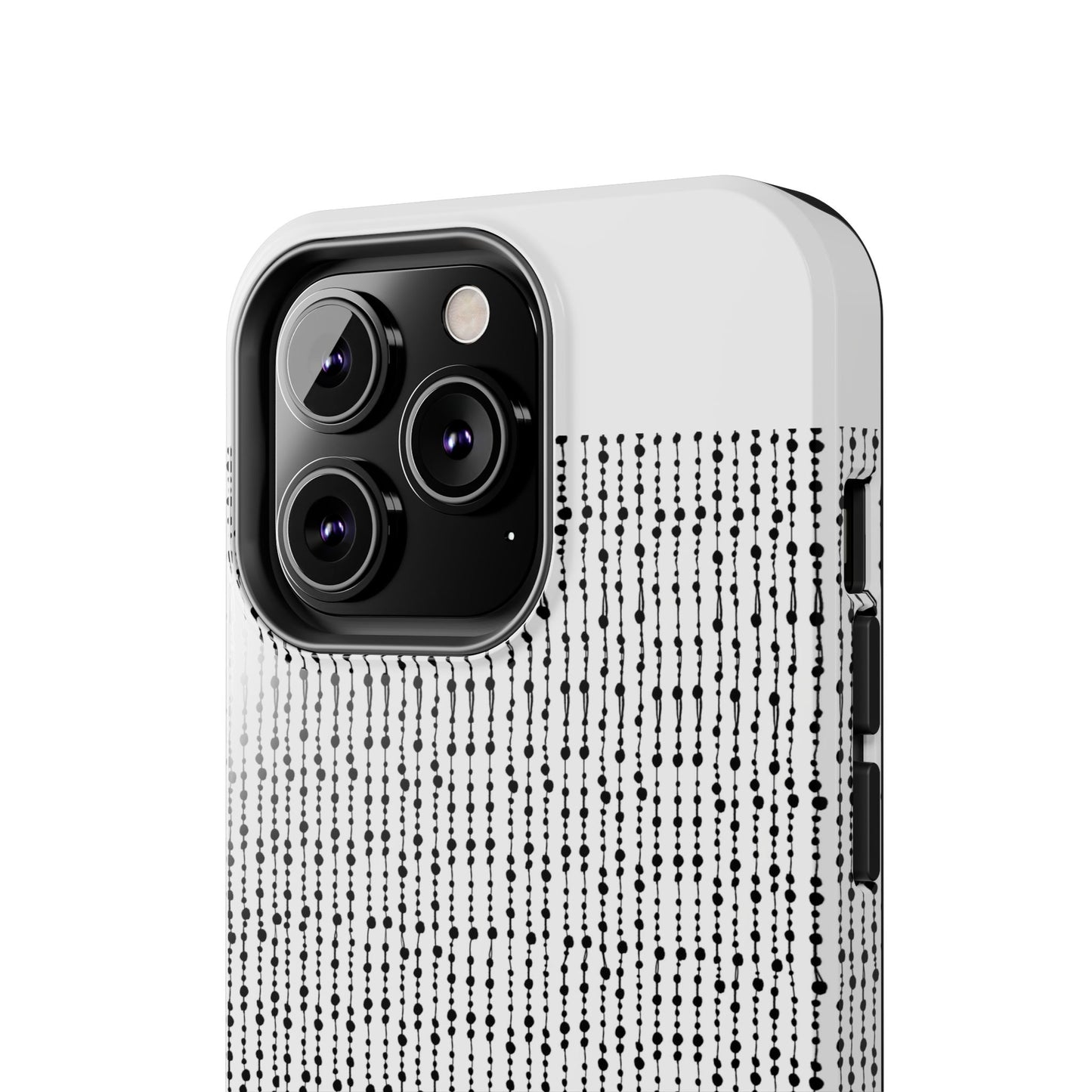 Beaded Curtain White / Black Phone Case