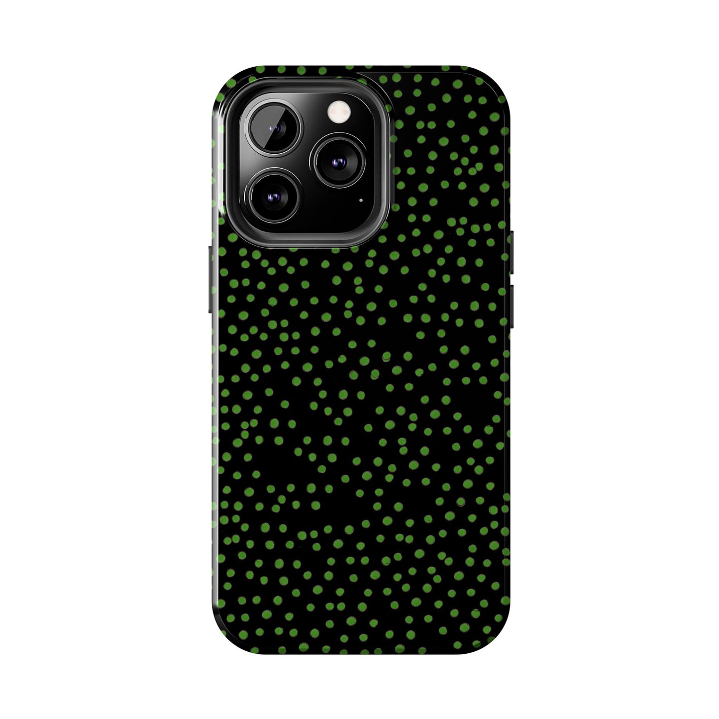 Dinky Dots Black / Green Phone Case