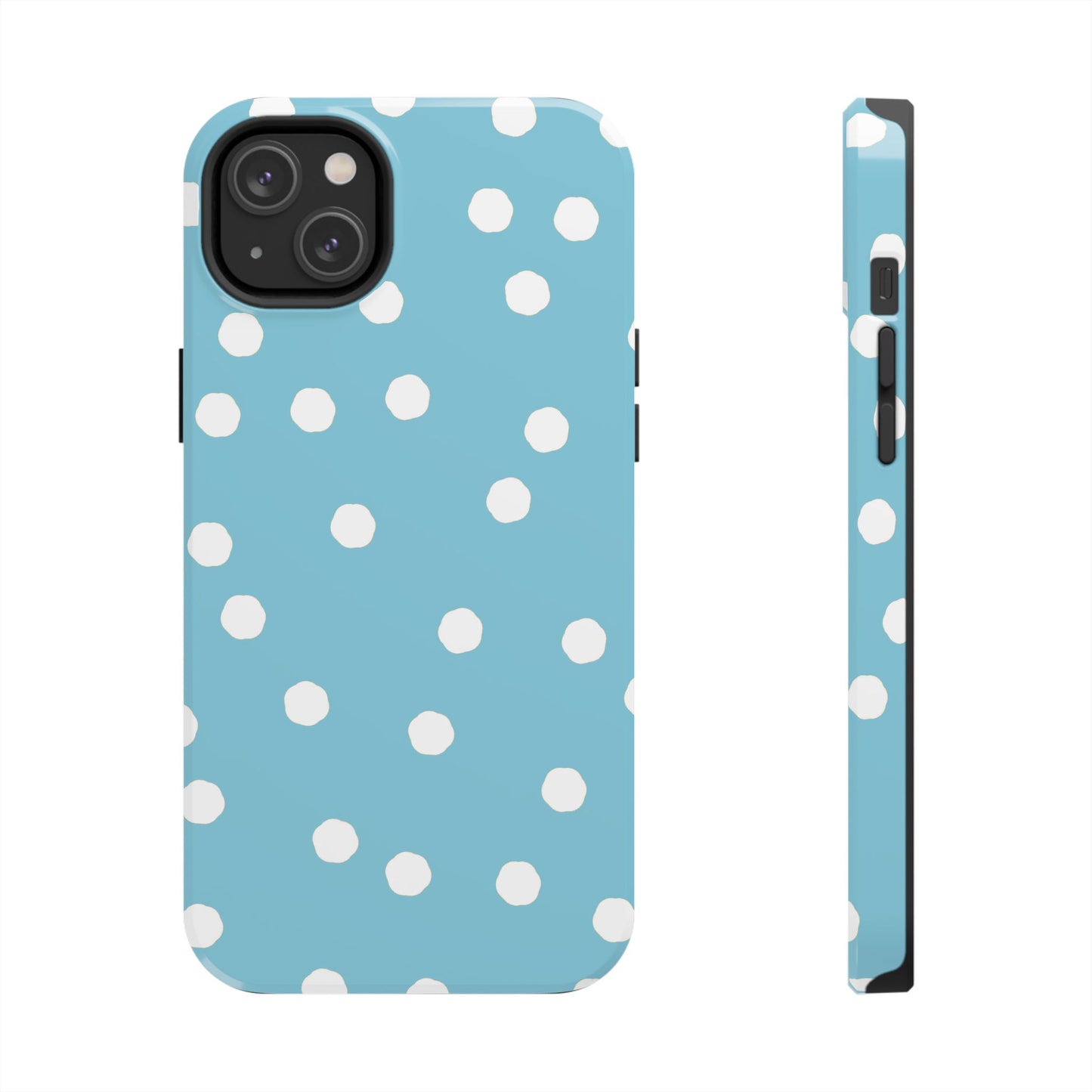 Jumbo Dots Turquoise / White Phone Case