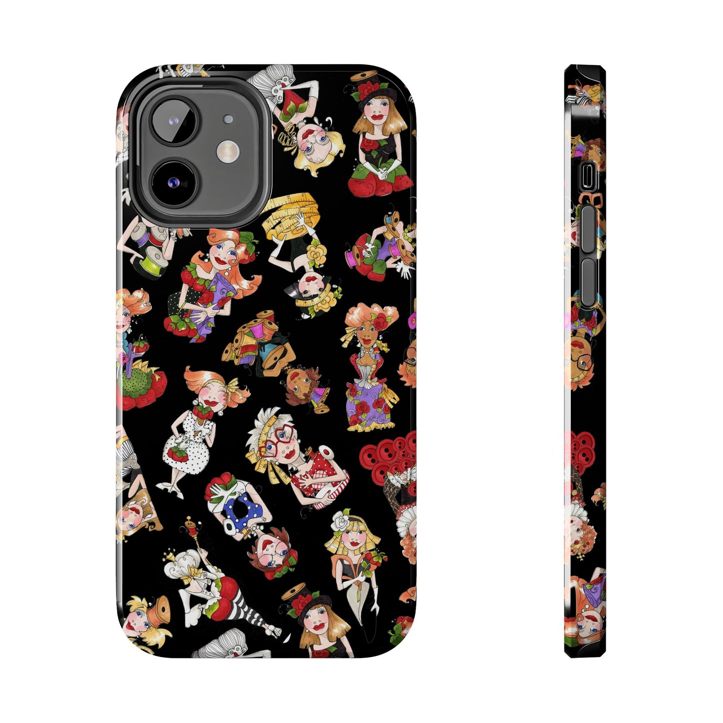 Curious Toss Black Phone Case