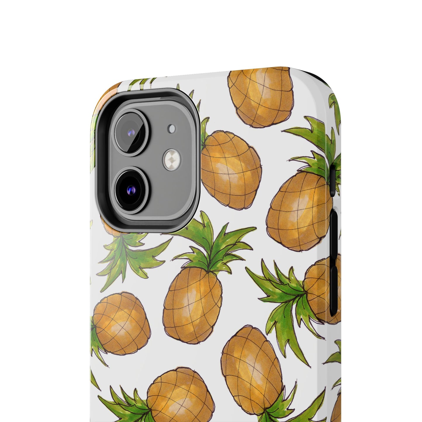 Pineapple Toss White Phone Case