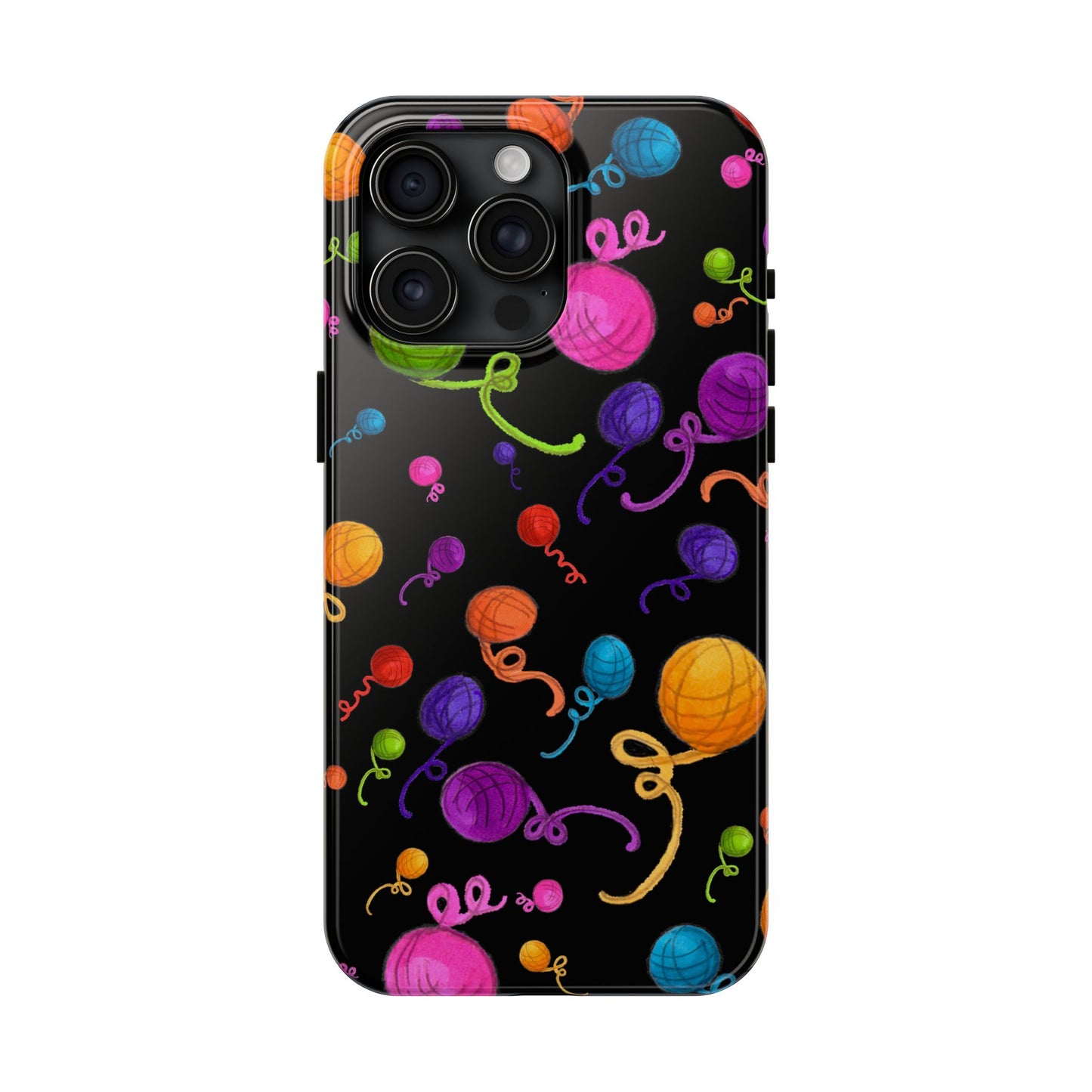 Yarniverse Black Phone Case
