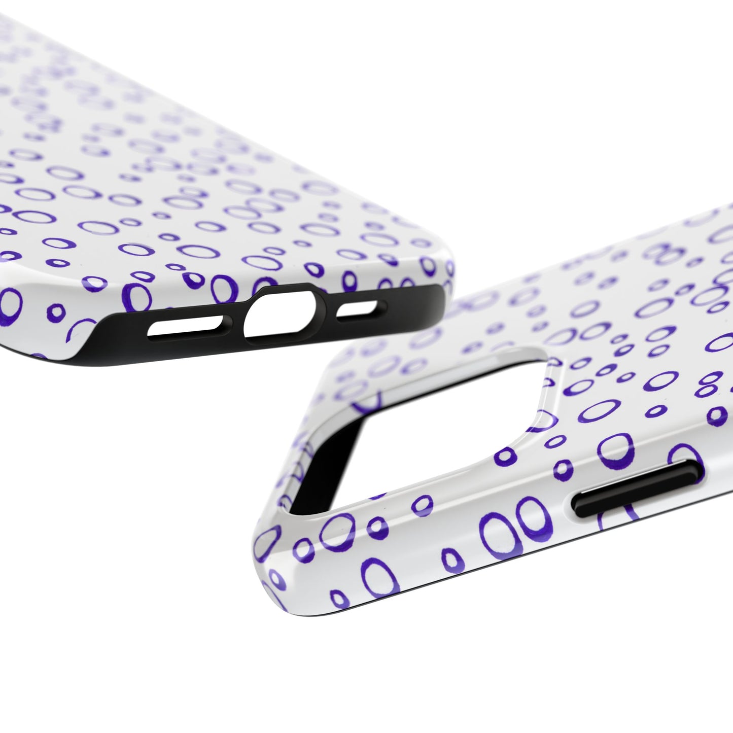 Blue See Through Dots Phone Case