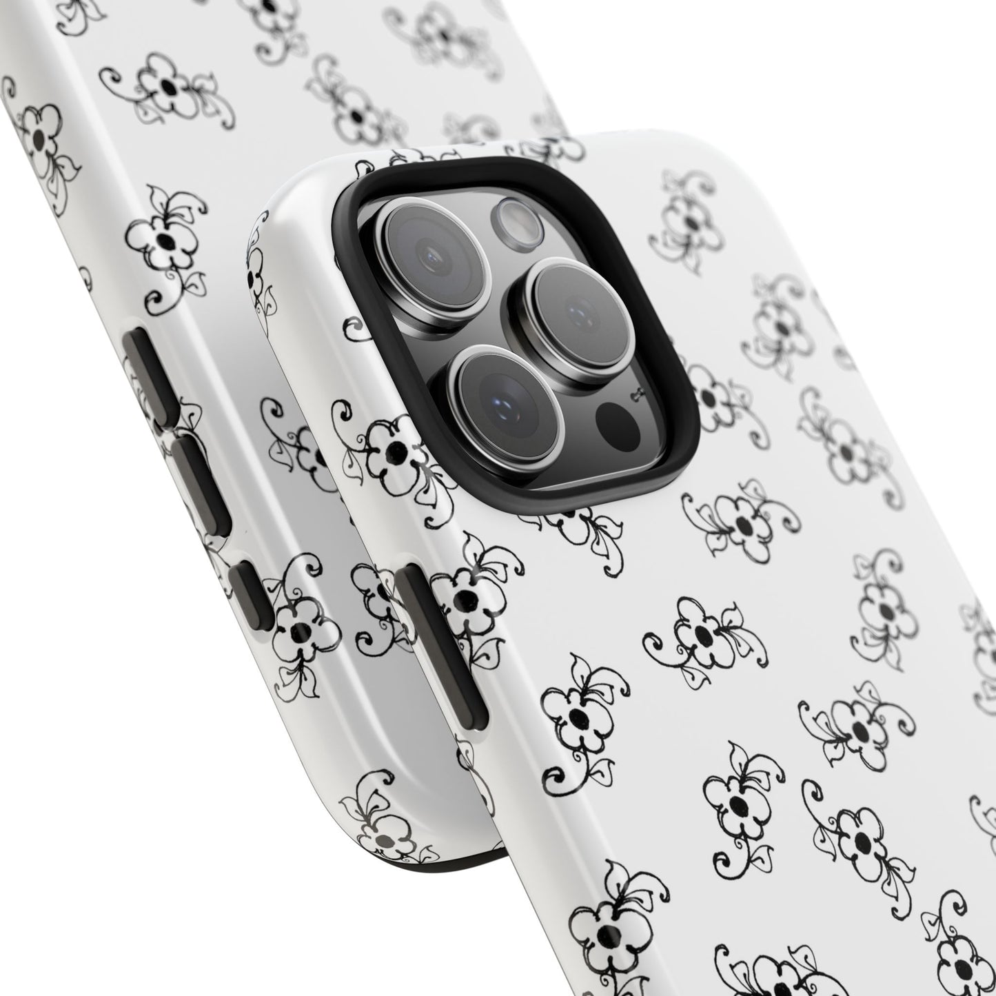 Favorite Daisies White / Black Phone Case