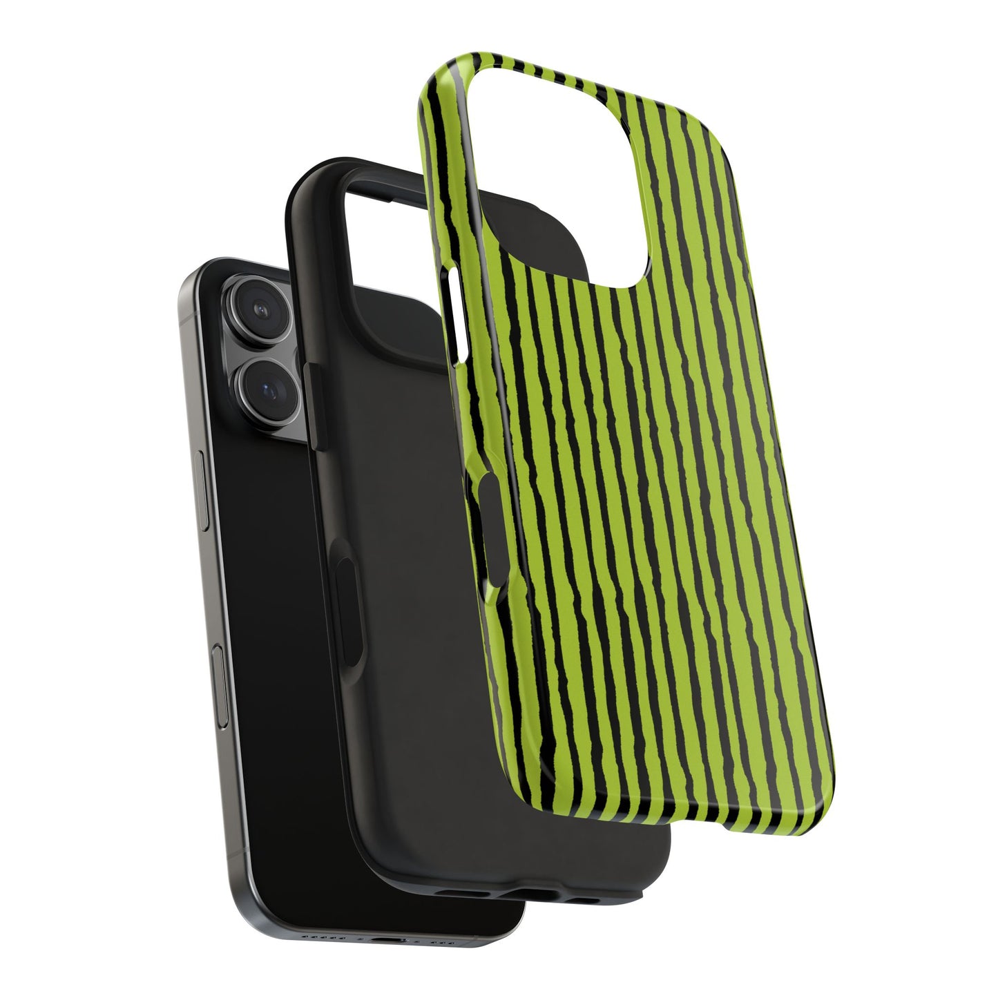 Sorta Stripe Green / Black Phone Case