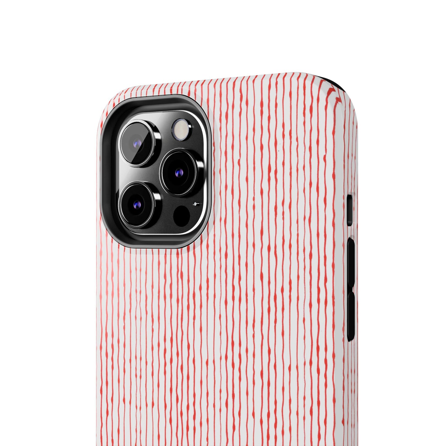 Faux Seersucker White / Red Phone Case