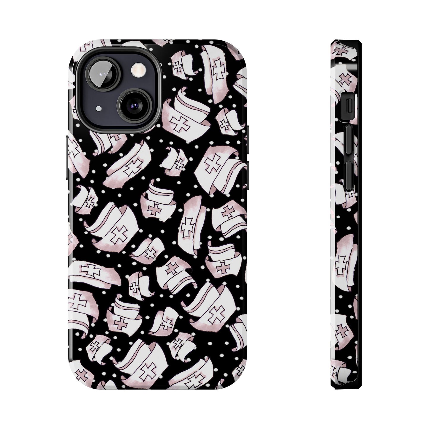 Med Hats Black Phone Case