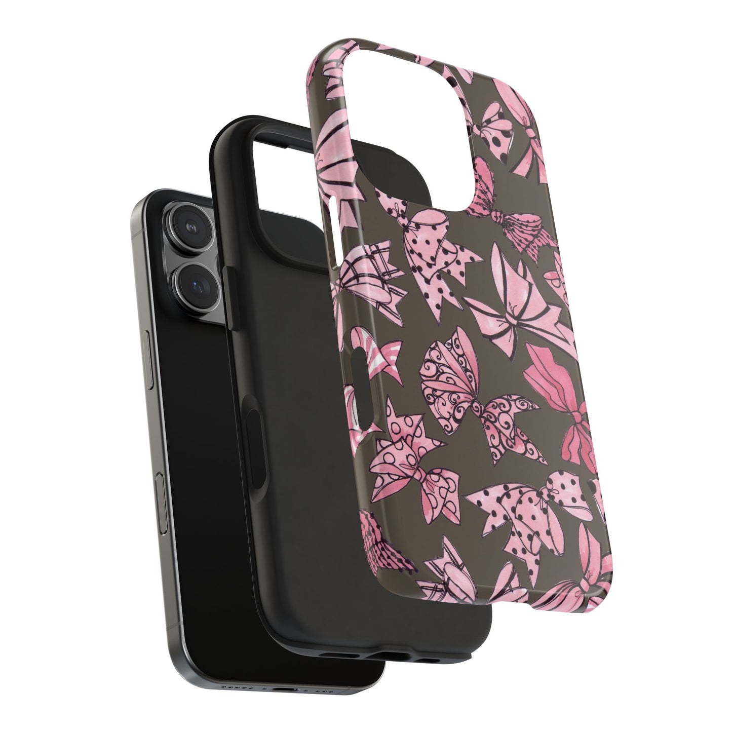Blushing Bows Mocha Phone Case