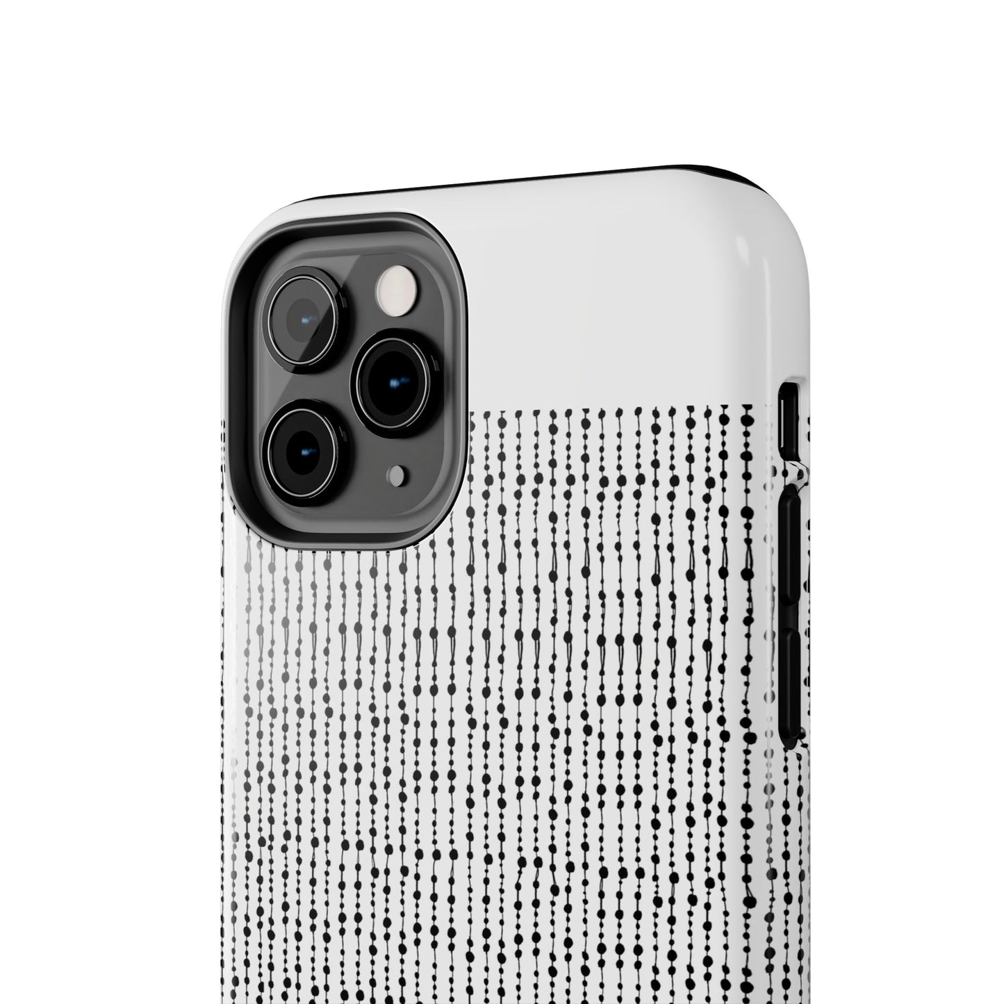 Beaded Curtain White / Black Phone Case