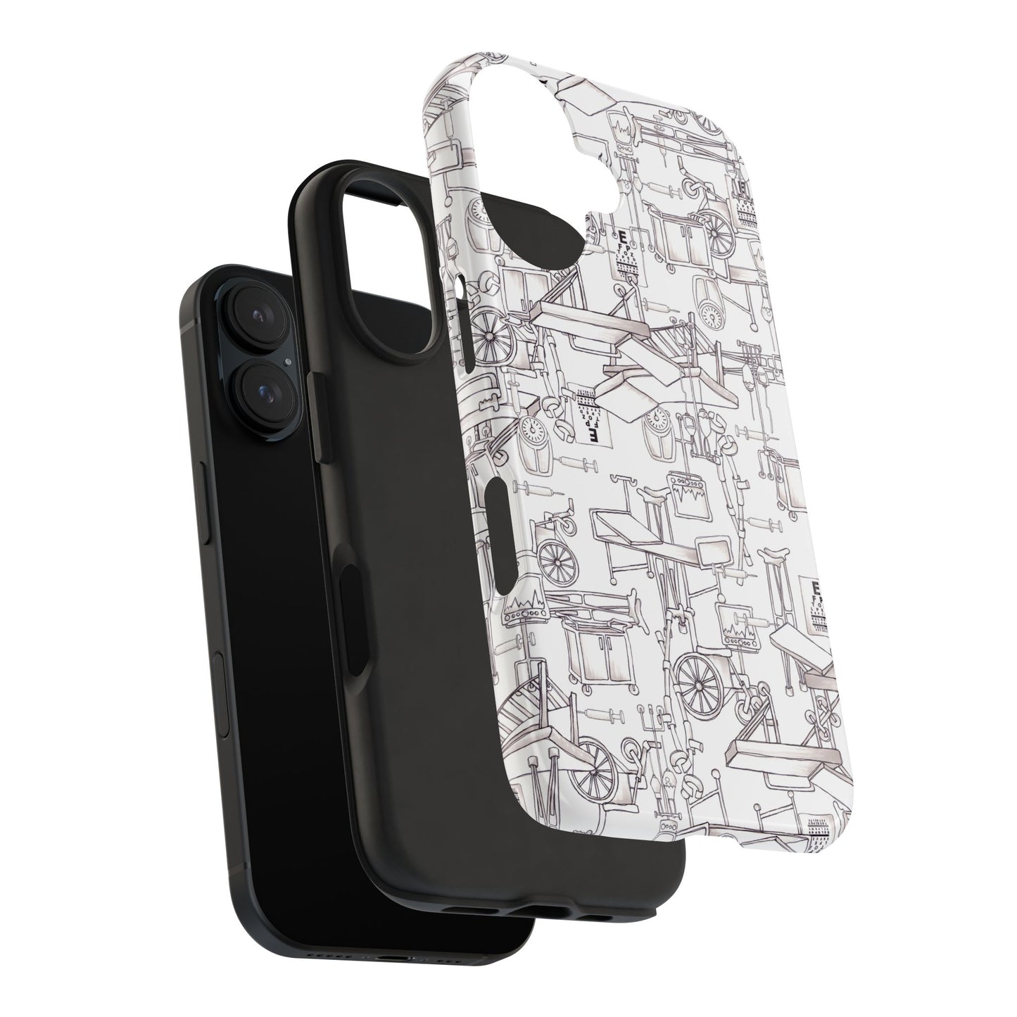 Essentials White / White Phone Case